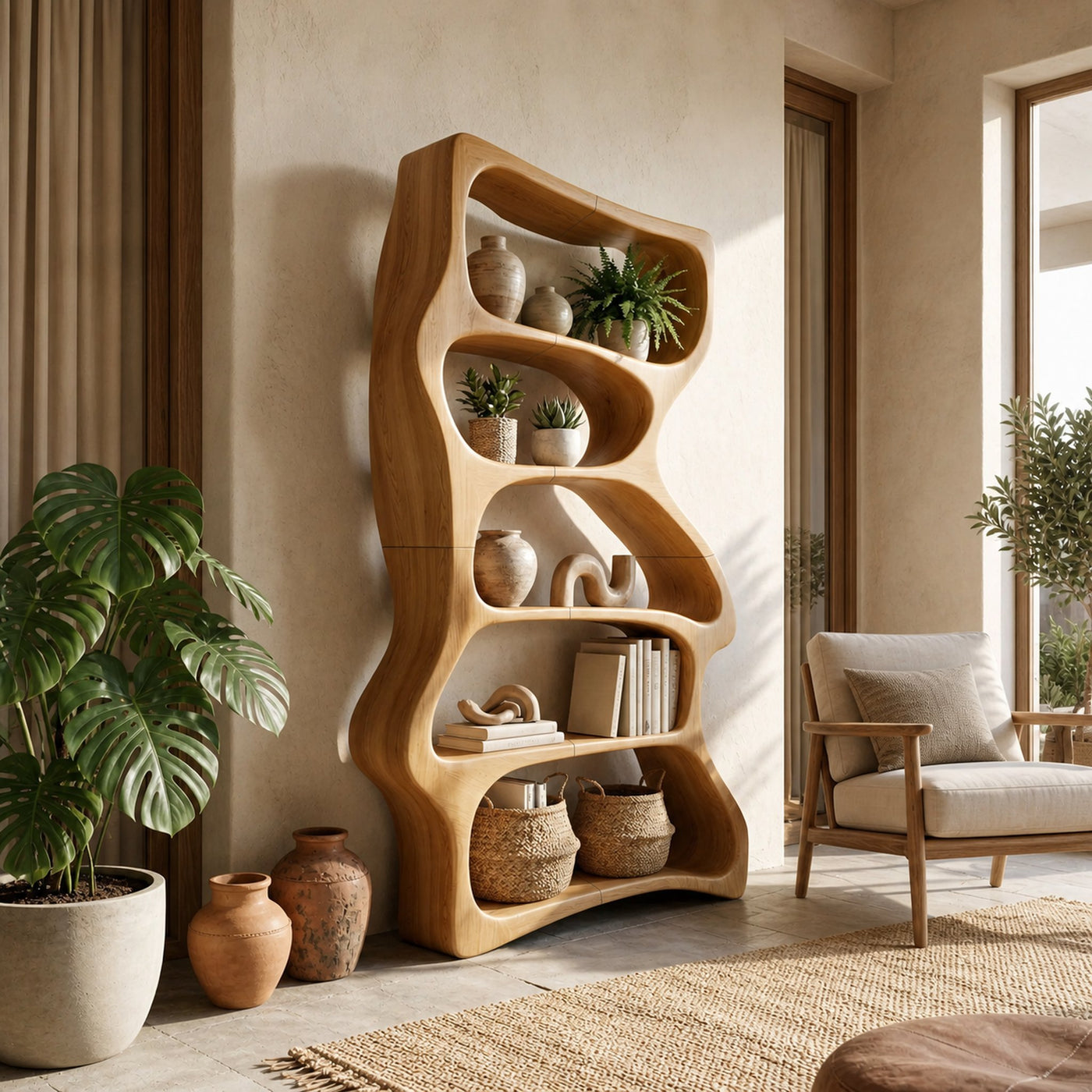 Contemporary Decorative Bookcase Storage Organizer For Living Room - product view 5