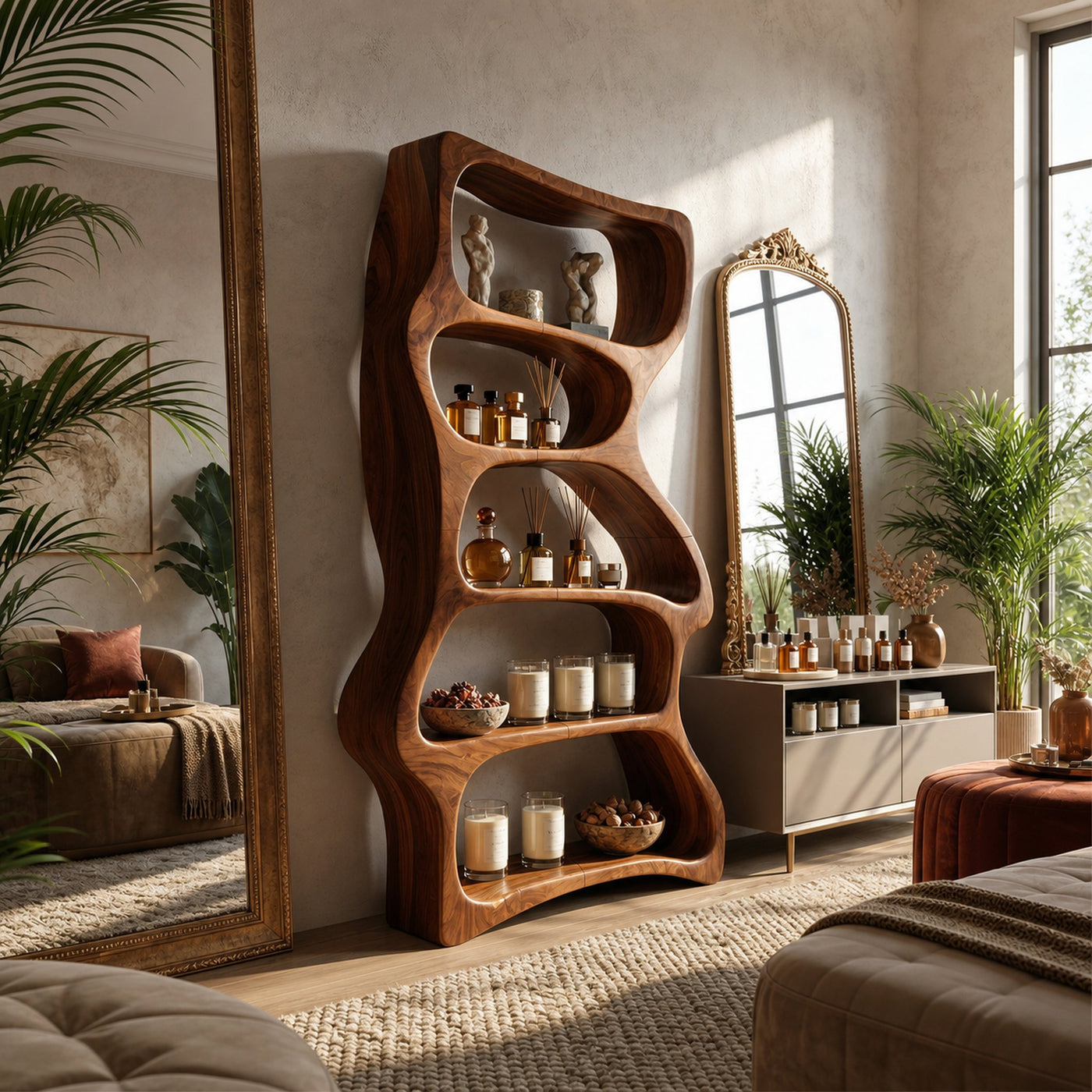 Contemporary Decorative Bookcase Storage Organizer For Living Room - product view 6