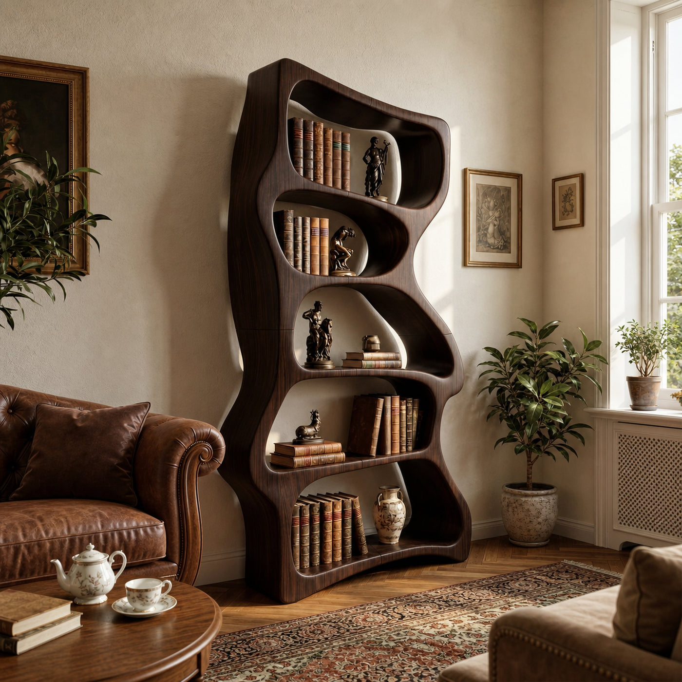 Contemporary Decorative Bookcase Storage Organizer For Living Room - product view 7