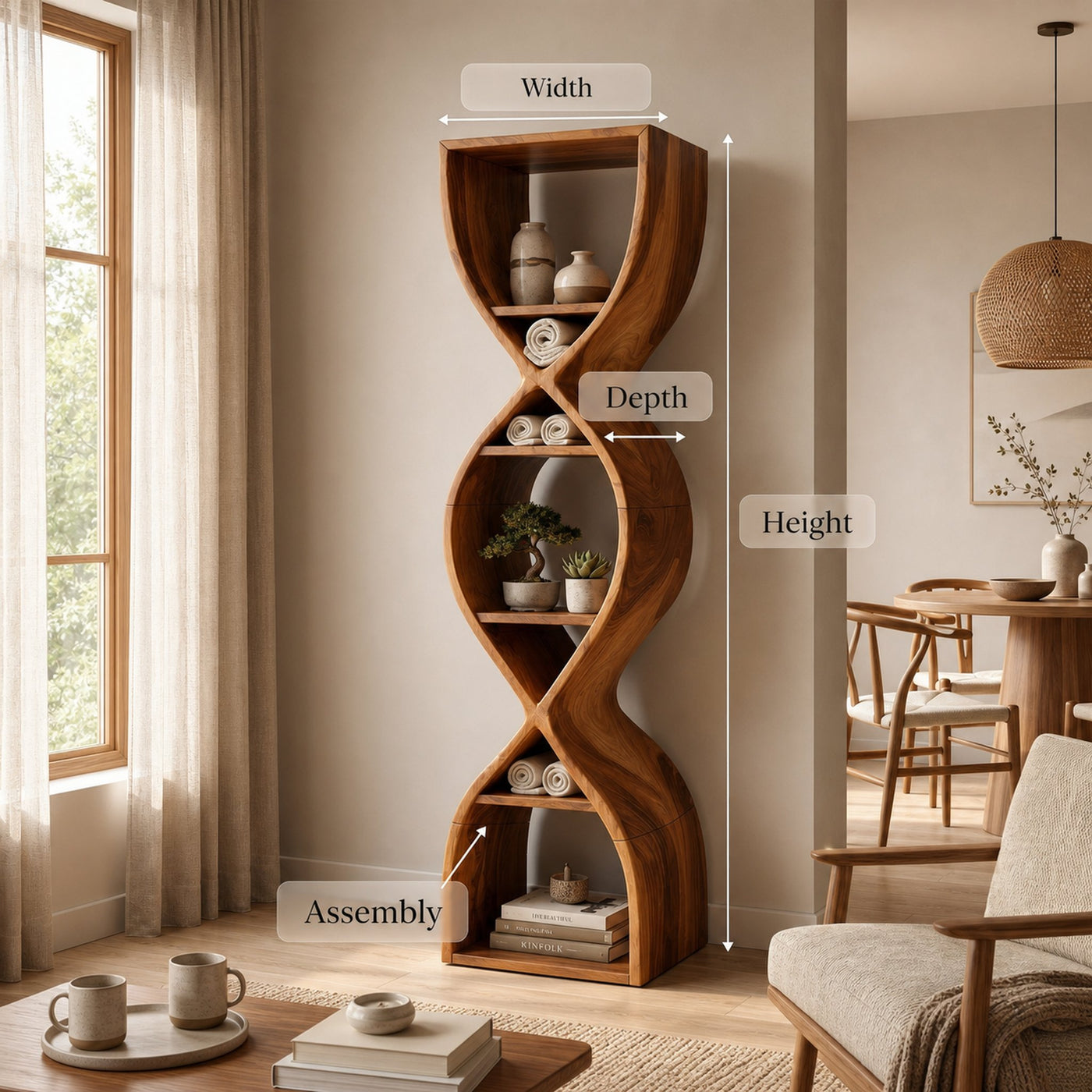 Contemporary Display Bookcase For Living Room - product view 8