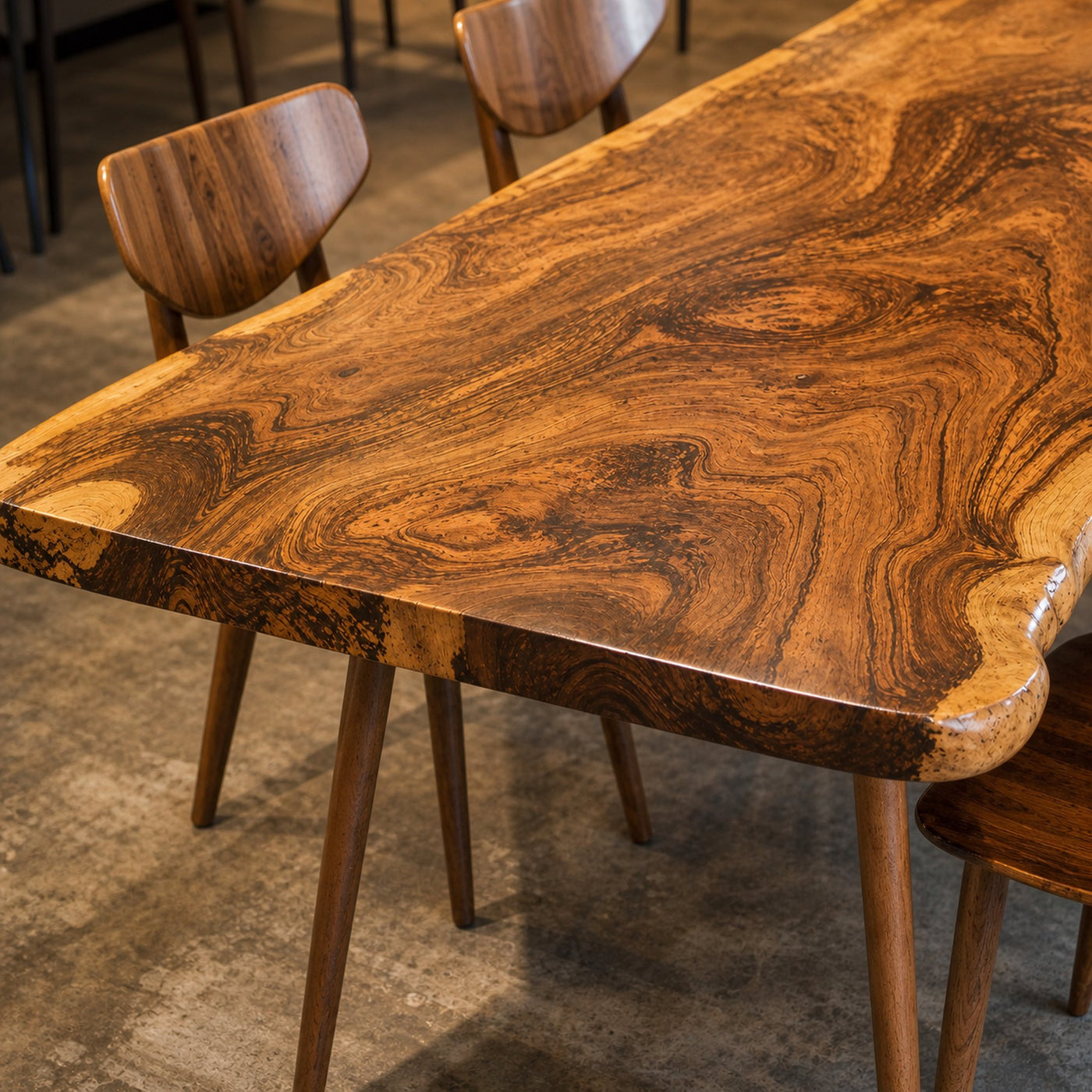 Contemporary Large Wooden Dining Table For Open Dining Area - product view 3