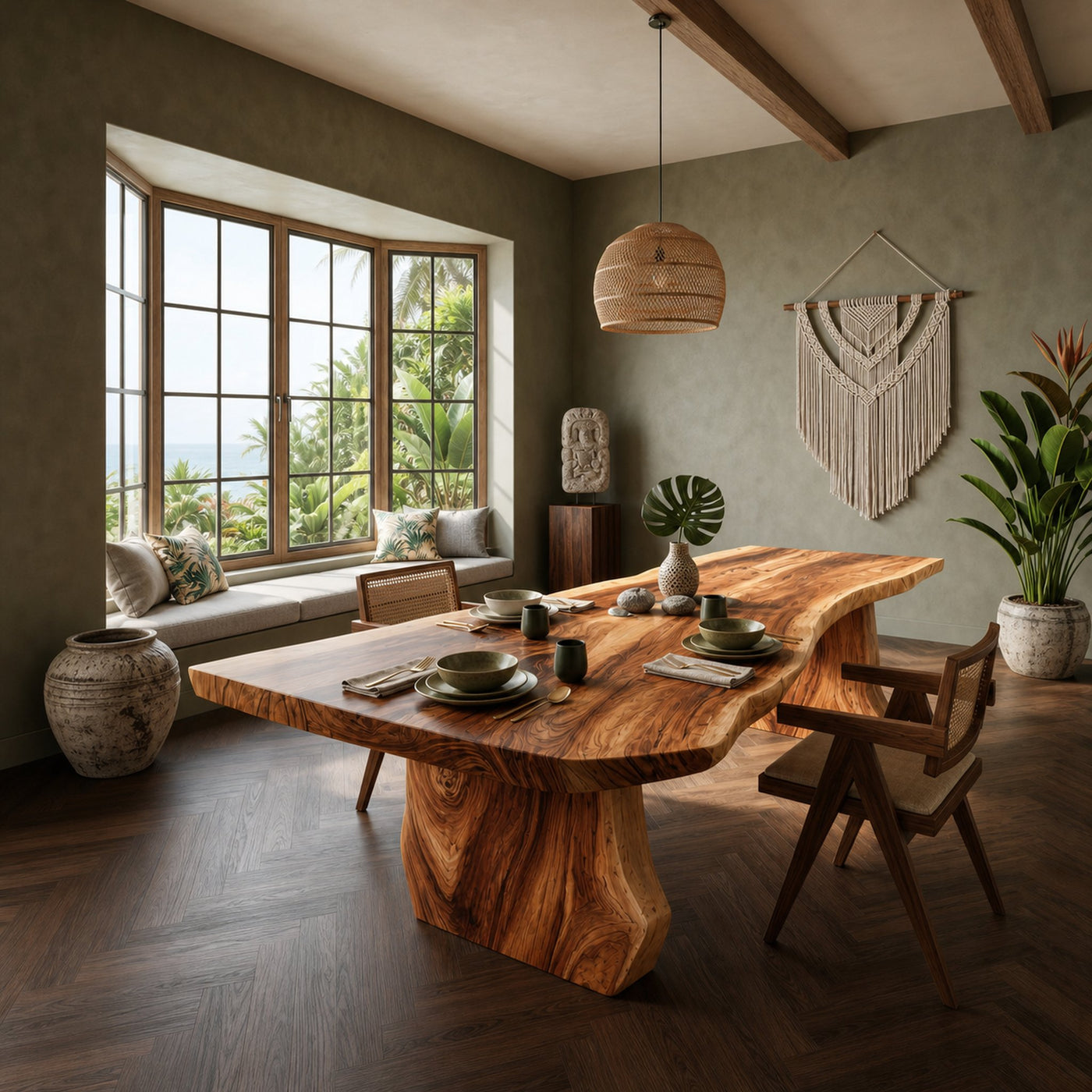 Contemporary Sculpted Base Dining Table For Modern Dining Interior - product view 6
