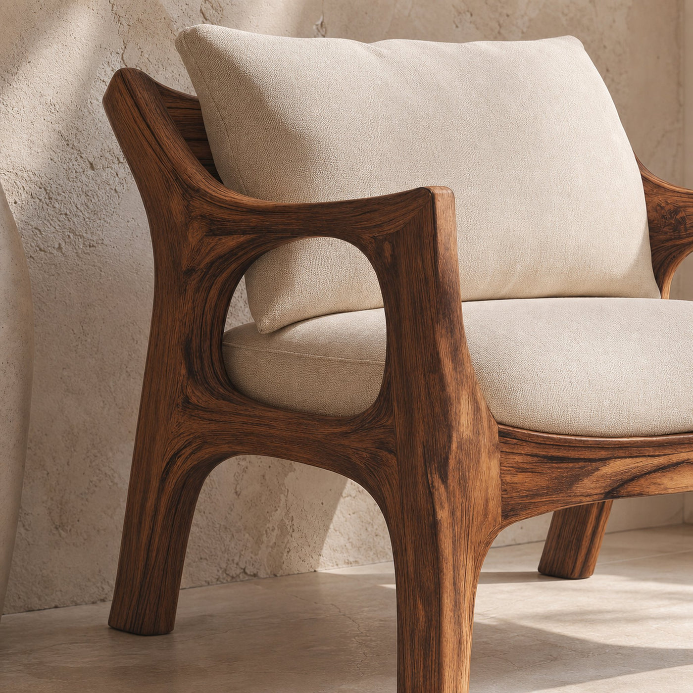 Contemporary Seating Chair Without Cushion For Living Decor - product view 3