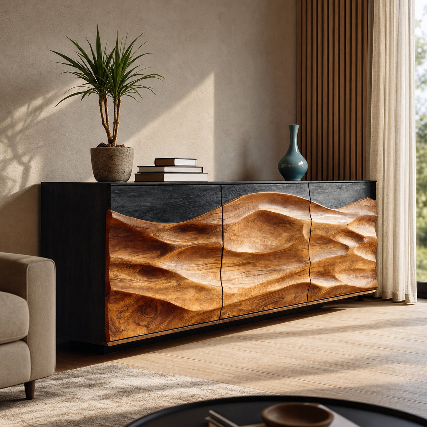 Contemporary Sideboard Storage For Dining Or Living Room - product view 2