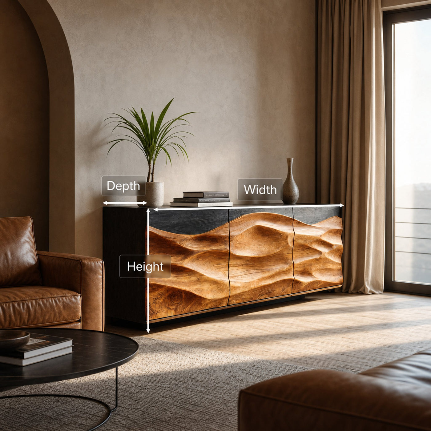 Contemporary Sideboard Storage For Dining Or Living Room - product view 6