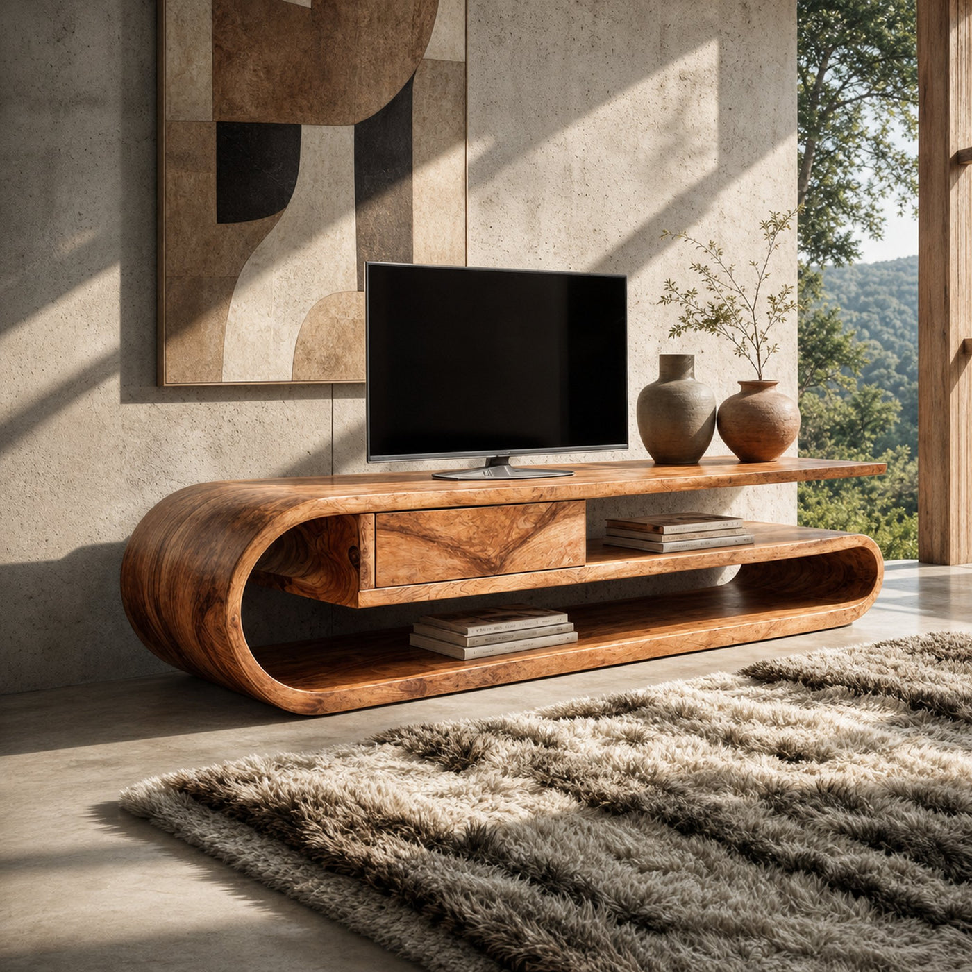 Contemporary TV Cabinet For Living Room Entertainment Space