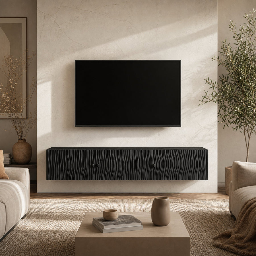 Contemporary Wall Cabinet TV Stand Living Room And Entertainment Room