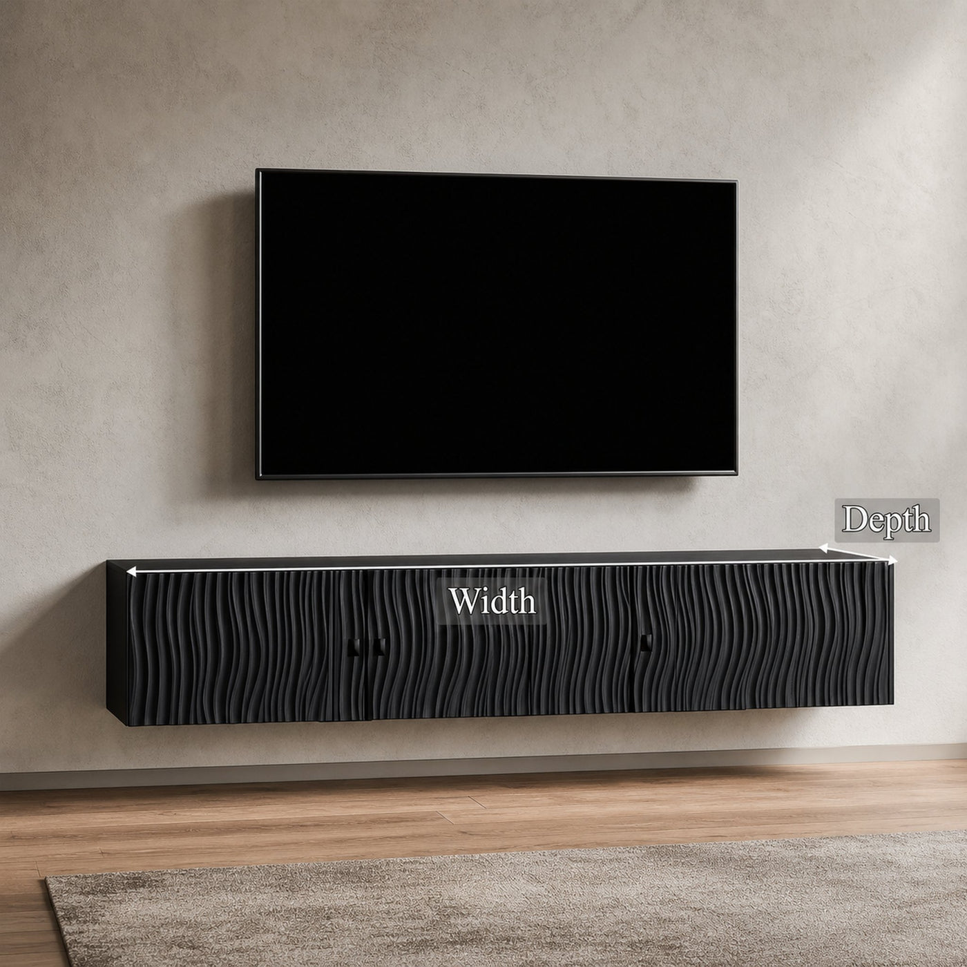 Contemporary Wall Cabinet TV Stand Living Room And Entertainment Room - product view 4