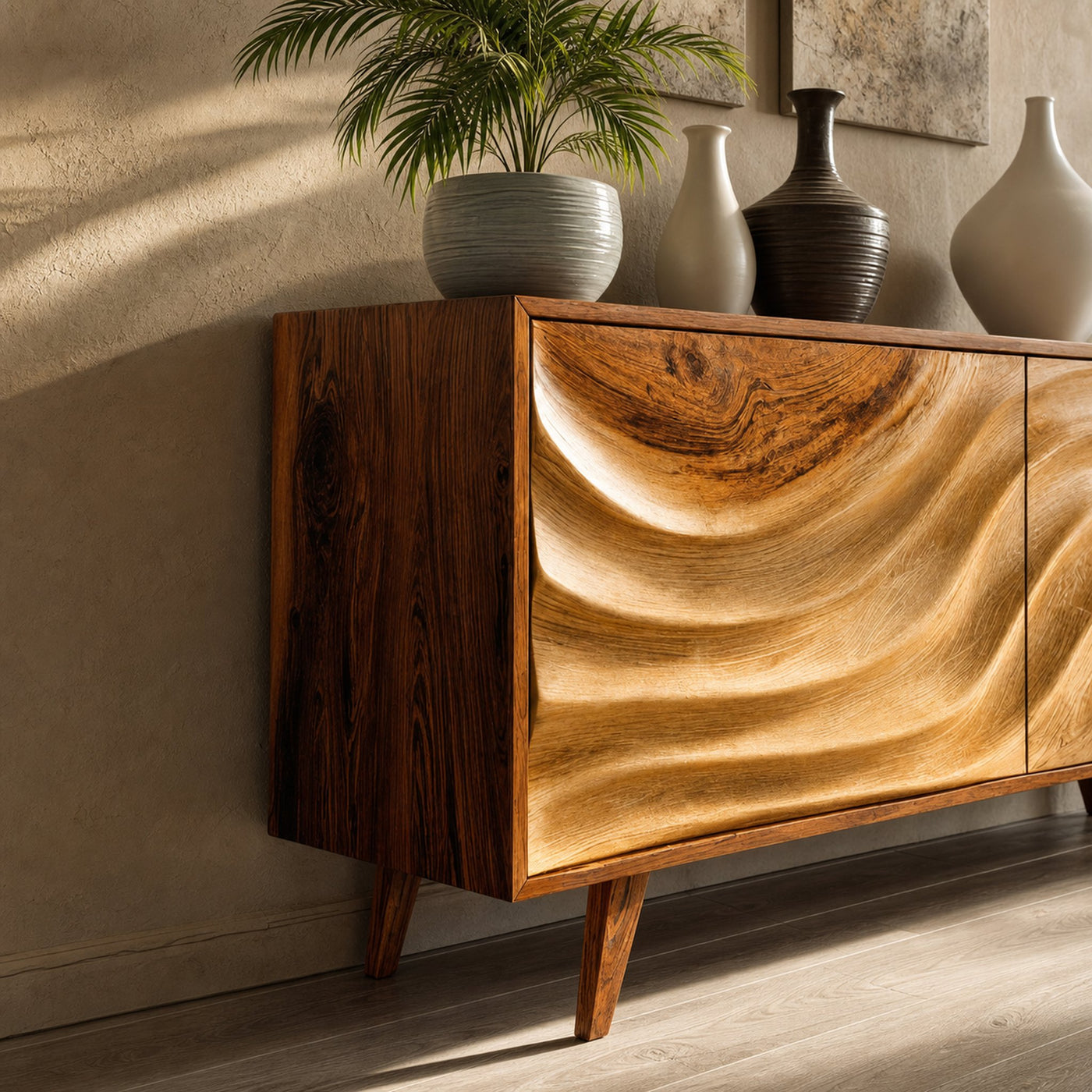 Contemporary Wave Sideboard For Modern Homes - product view 3