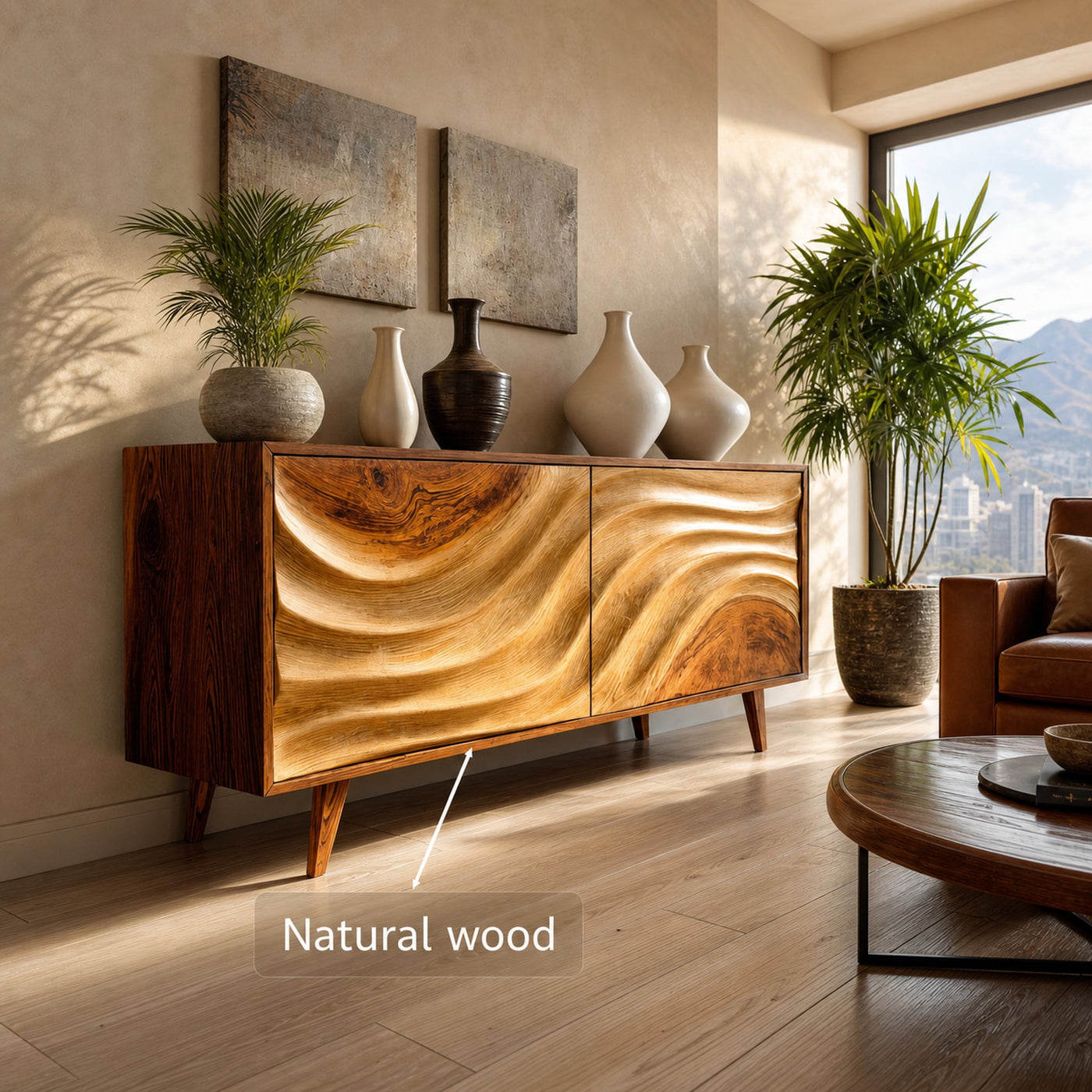 Contemporary Wave Sideboard For Modern Homes - product view 5