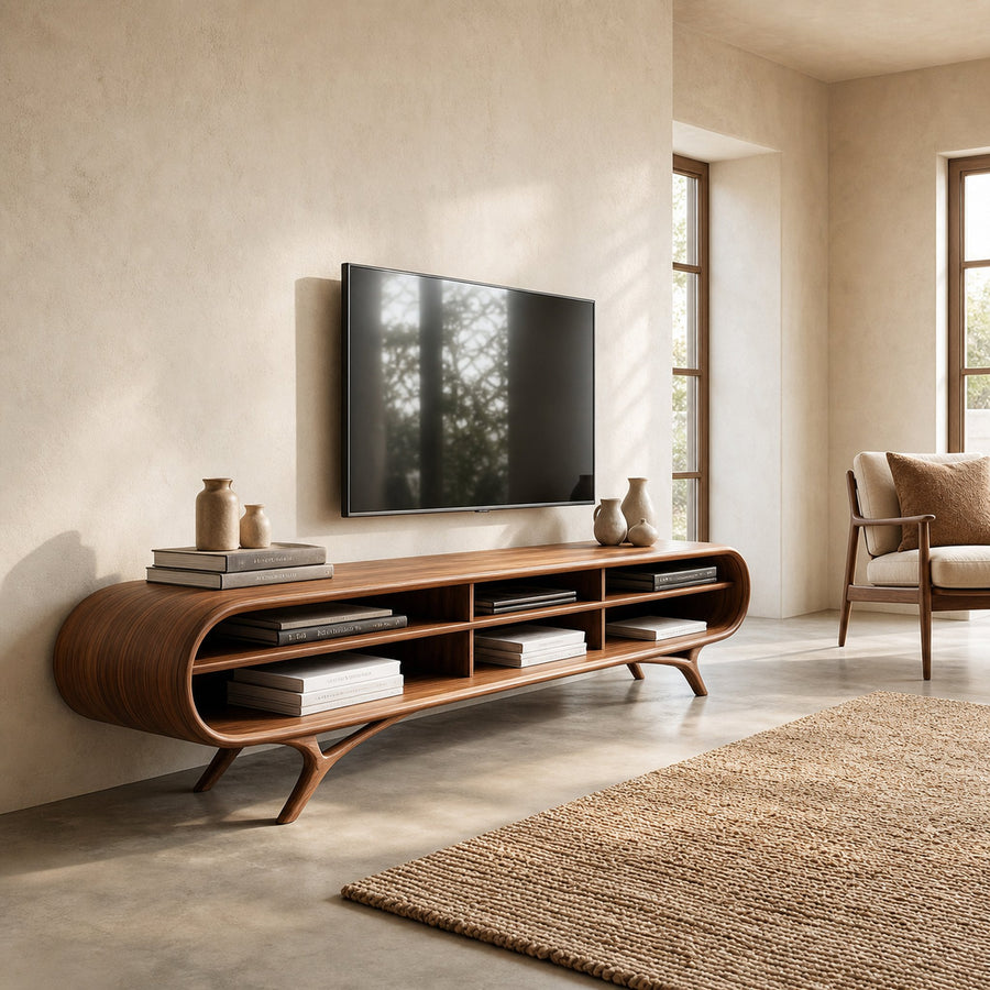 Contemporary Wooden TV Cabinet For Elegant Interior