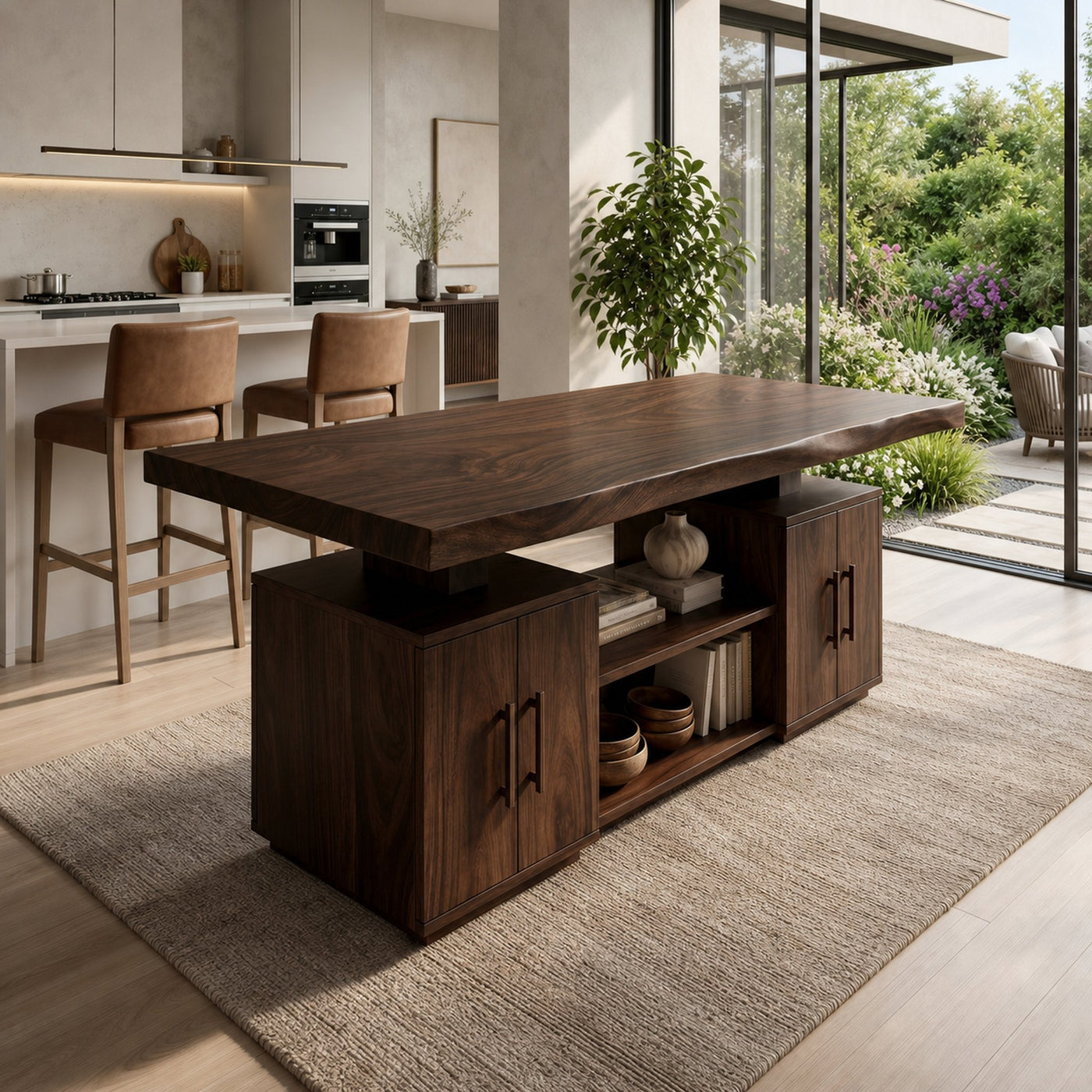 Cross Base Dinner Table For Bright Dining Room - product view 7