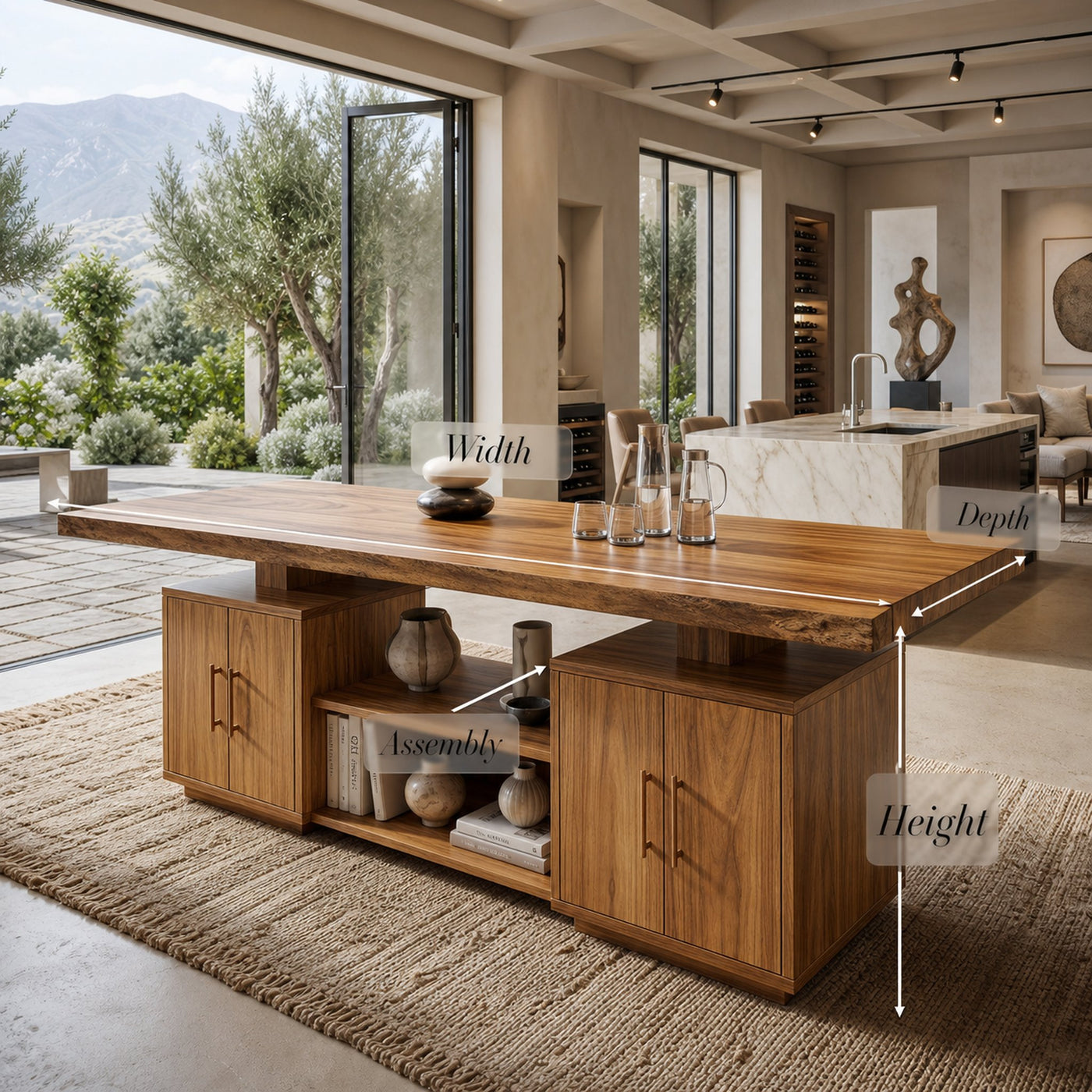 Cross Base Dinner Table For Bright Dining Room - product view 8