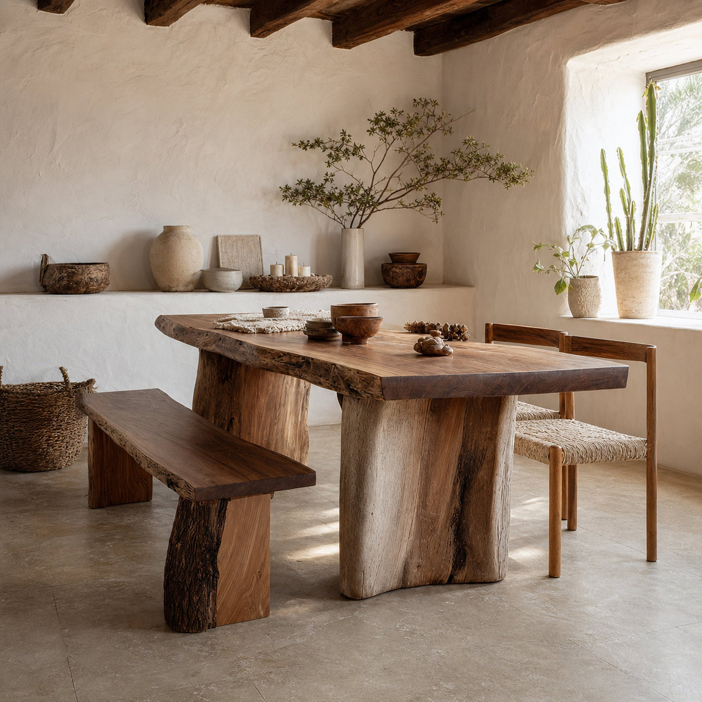 Custom Dining Table Walnut Wood Farmhouse Gift - product view 2