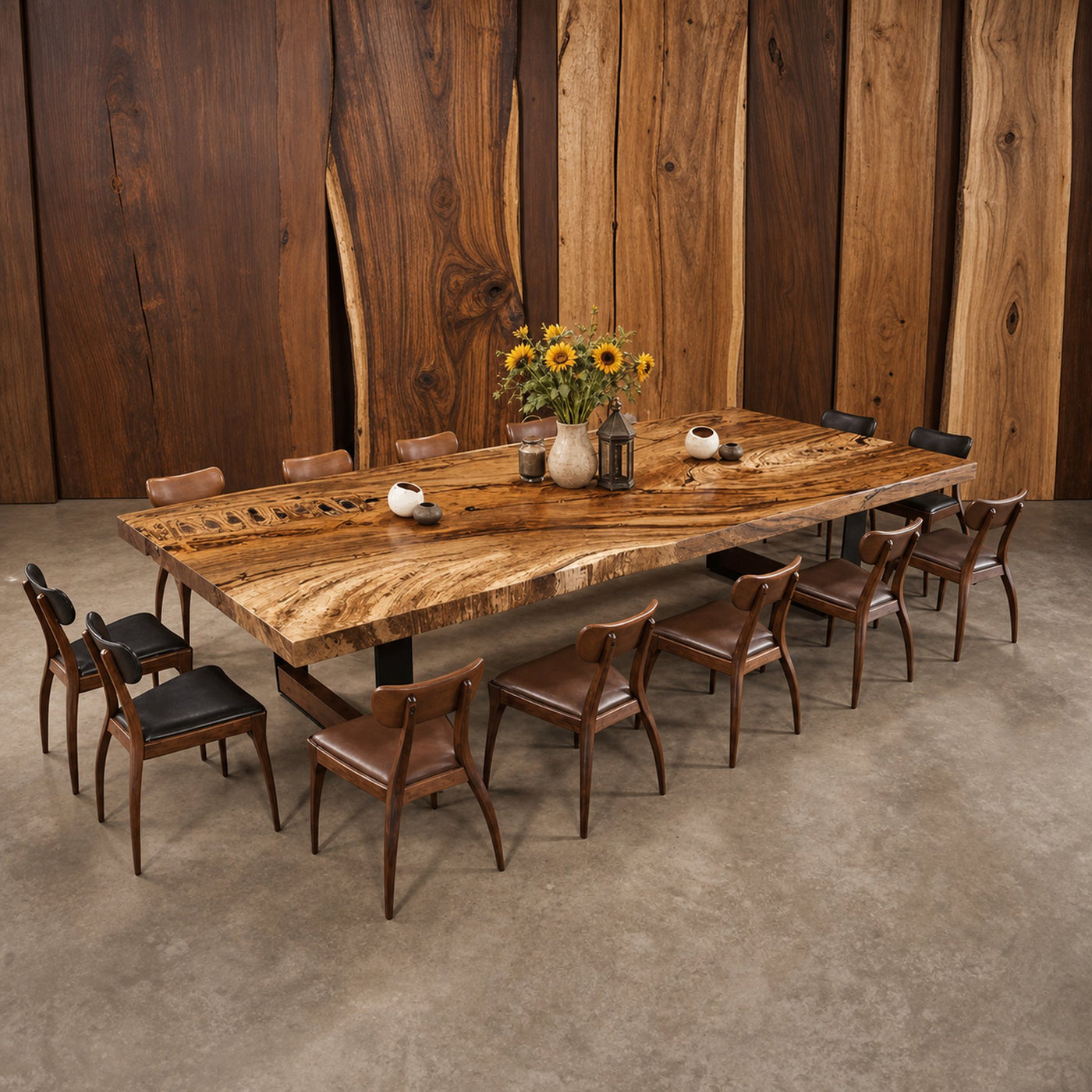 Custom Farmhouse Table Walnut Dining Table Decor Kitchen Gift