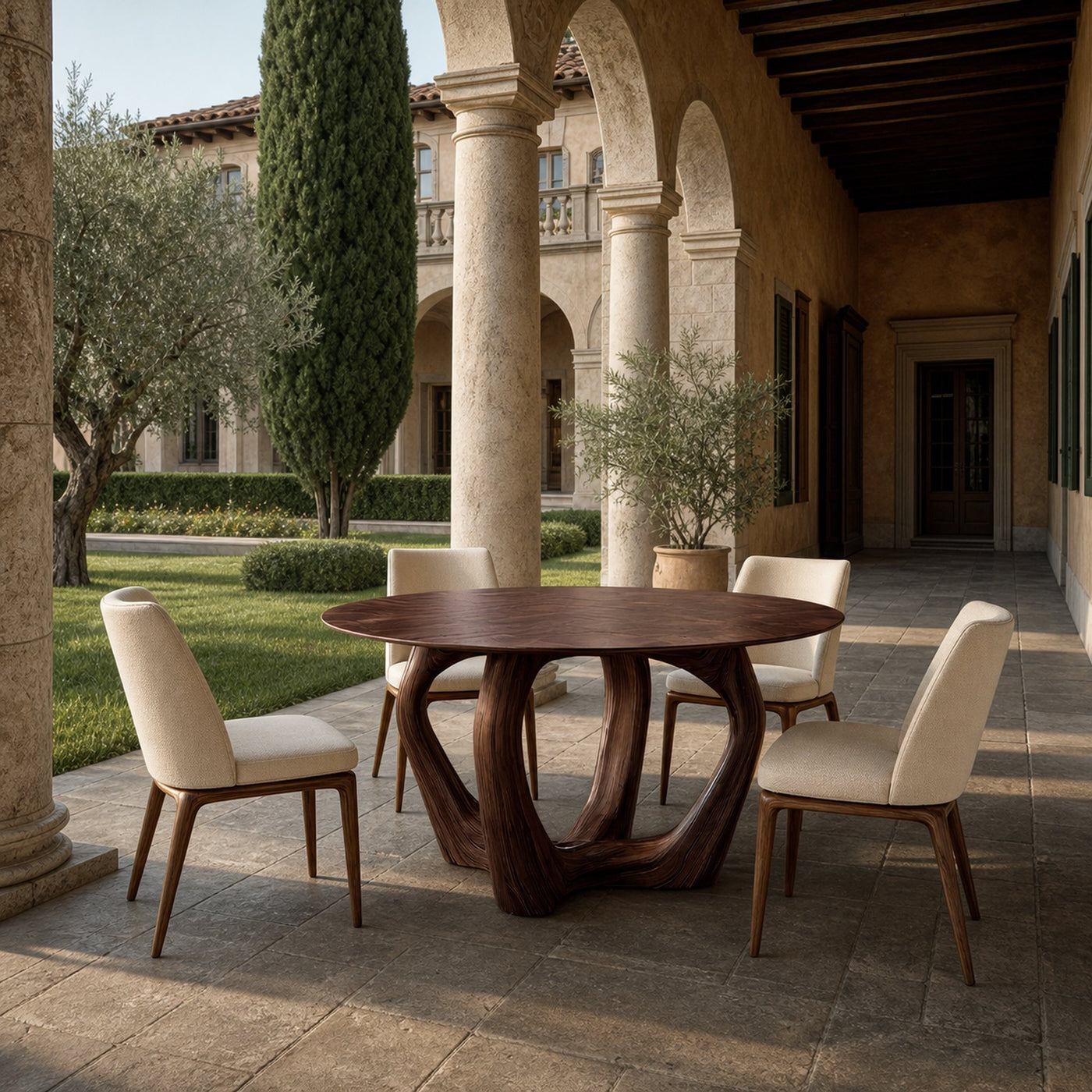 Elegant Round Dining Table For Minimalist Modern Interior - product view 7