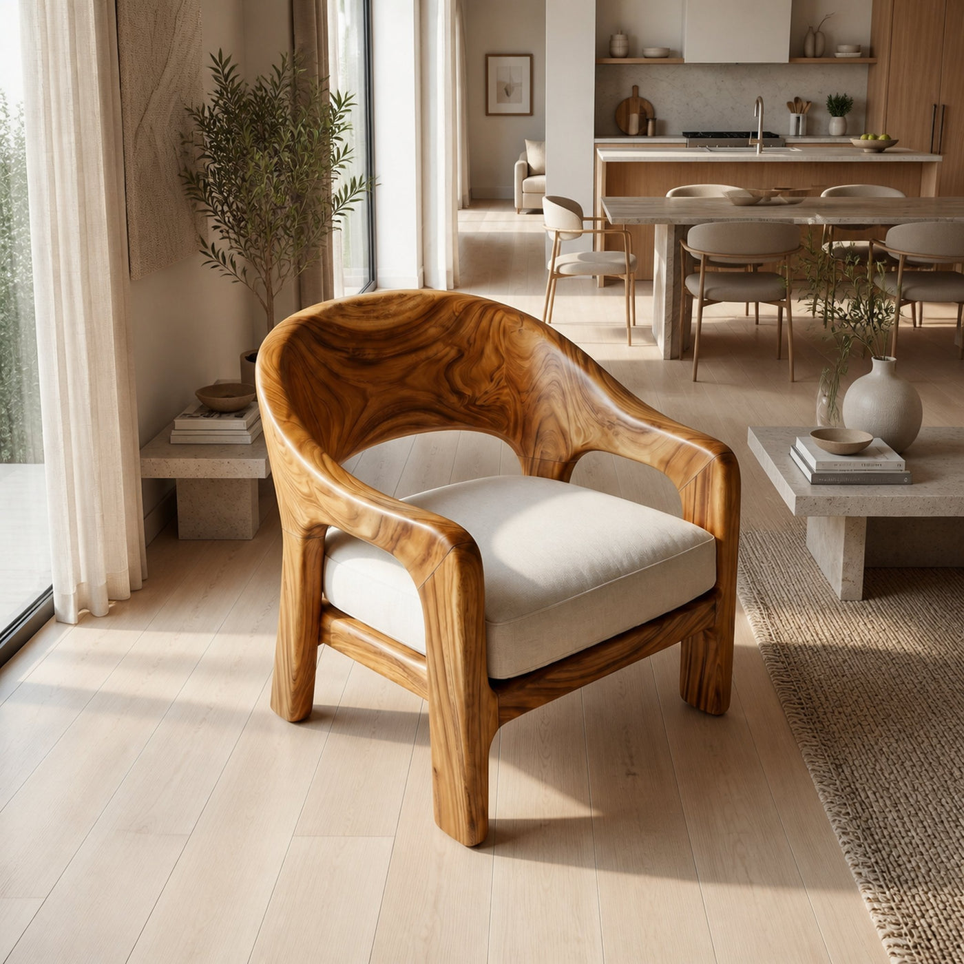 European Contemporary Lounge Chair Luxury Bedroom - product view 2