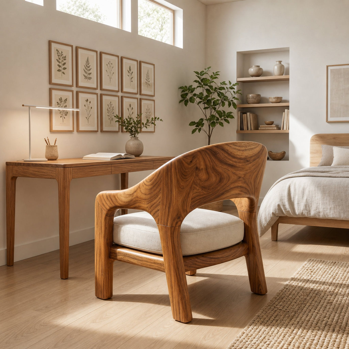 European Contemporary Lounge Chair Luxury Bedroom - product view 3