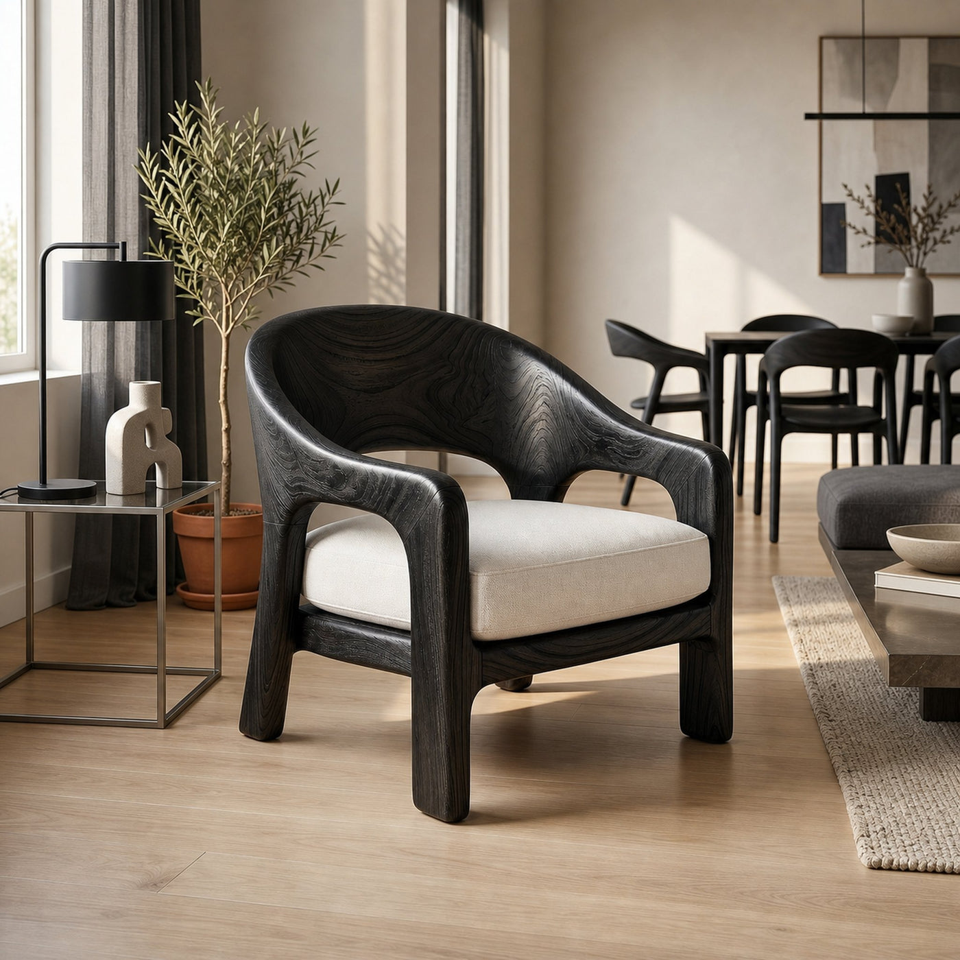 European Contemporary Lounge Chair Luxury Bedroom - product view 4