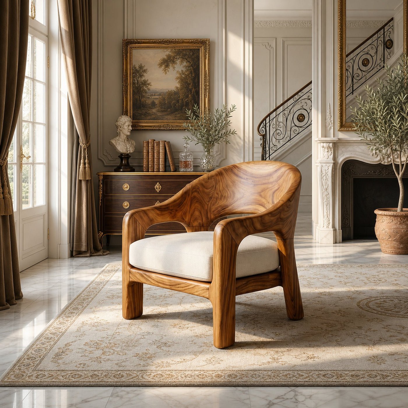 European Contemporary Lounge Chair Luxury Bedroom - product view 5