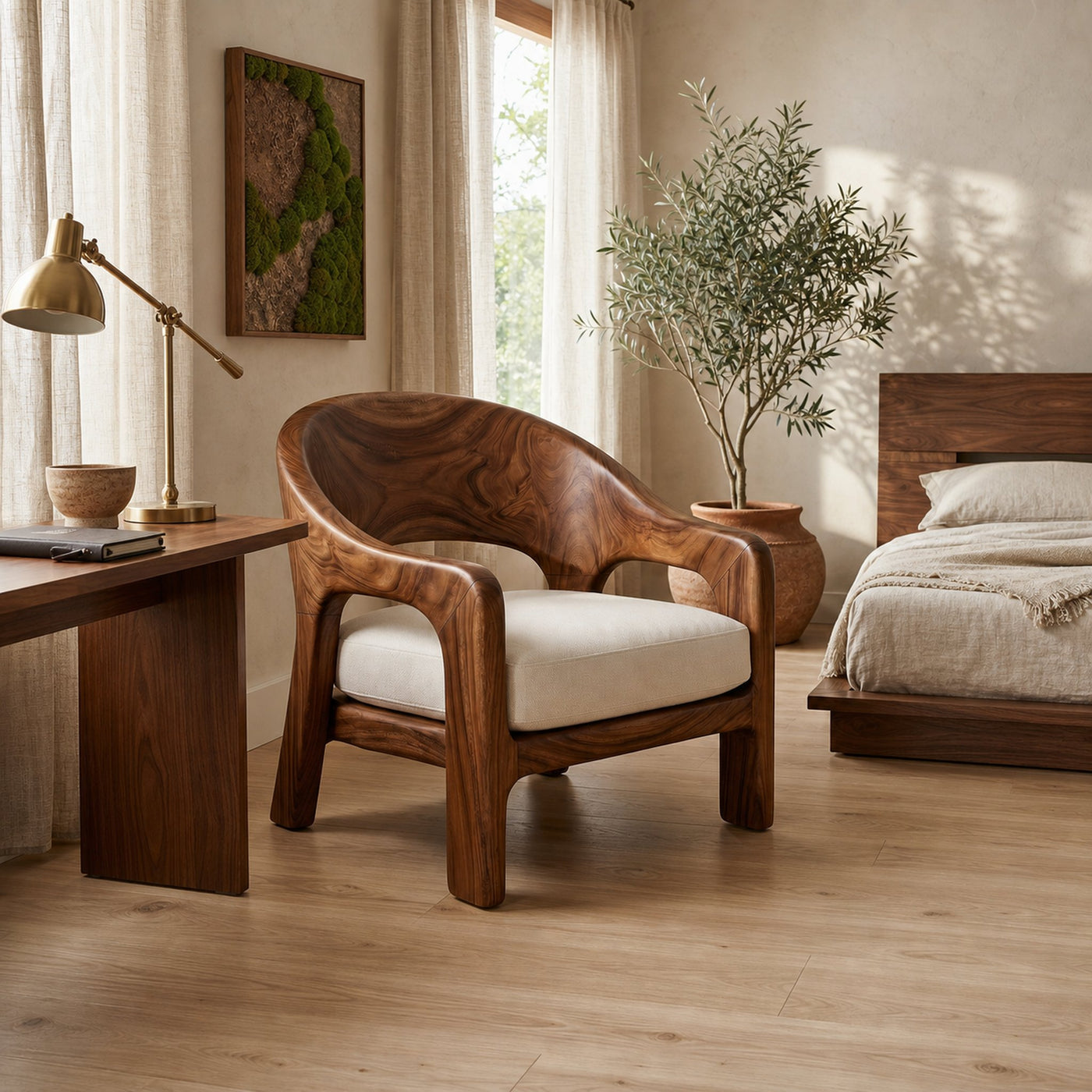 European Contemporary Lounge Chair Luxury Bedroom - product view 6