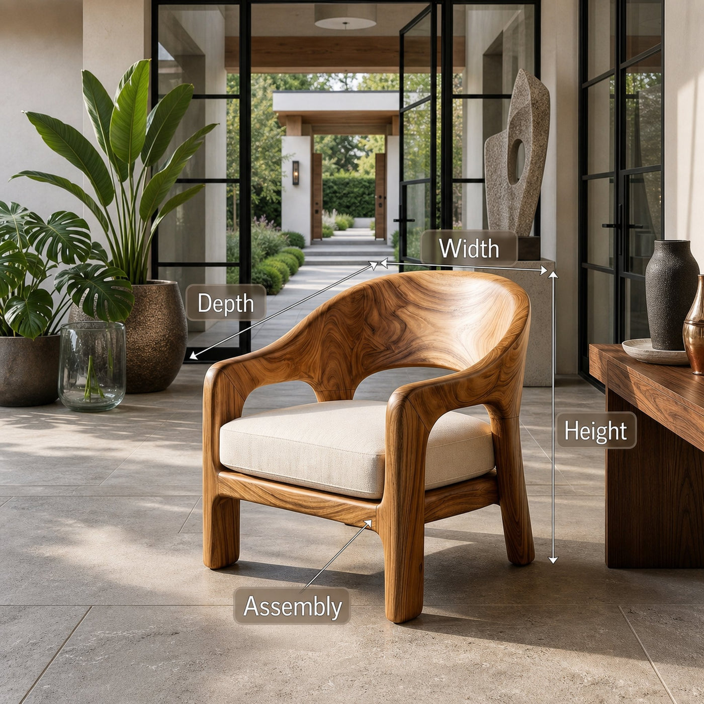 European Contemporary Lounge Chair Luxury Bedroom - product view 8