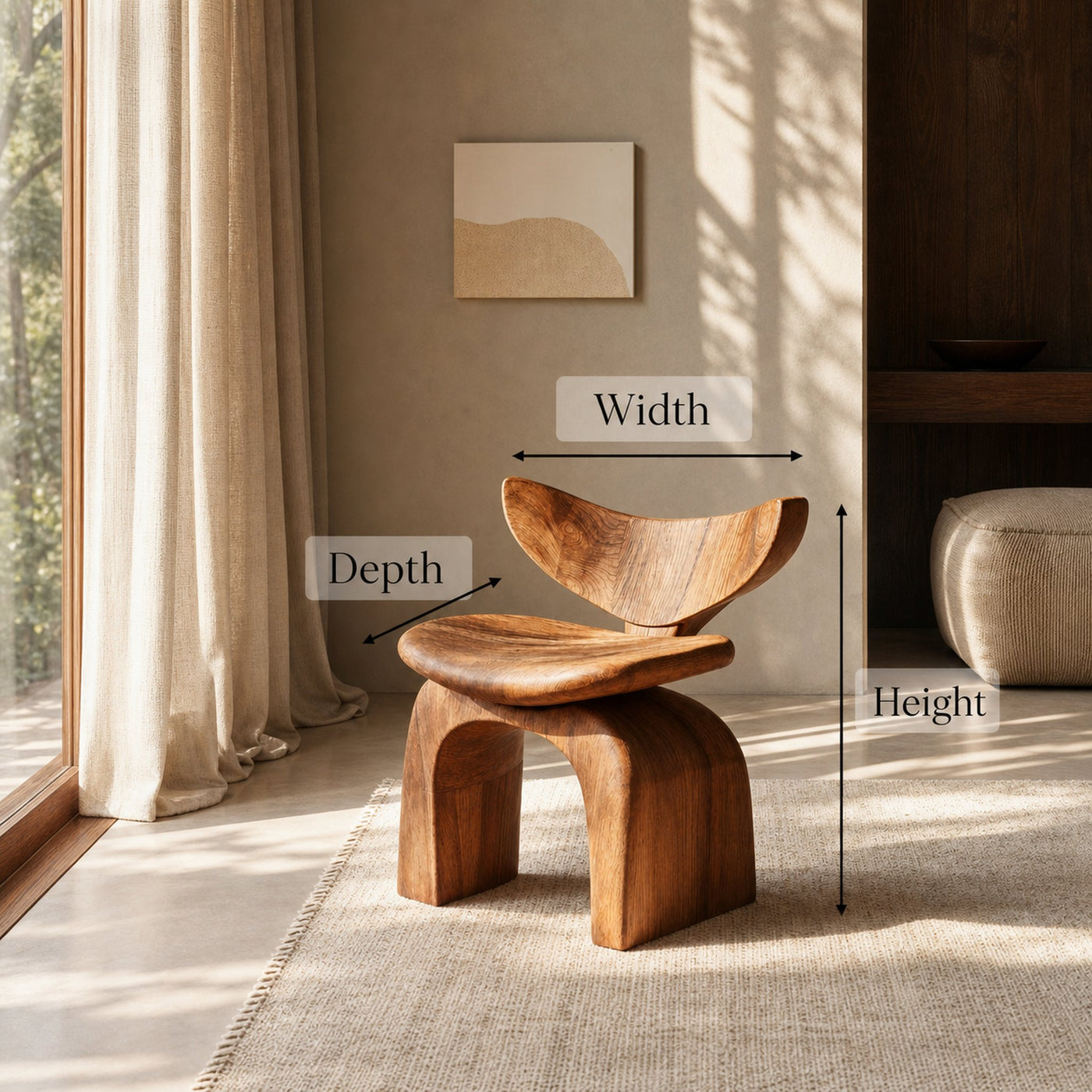 Farmhouse Accent Chair Entryway Design Feature - product view 5
