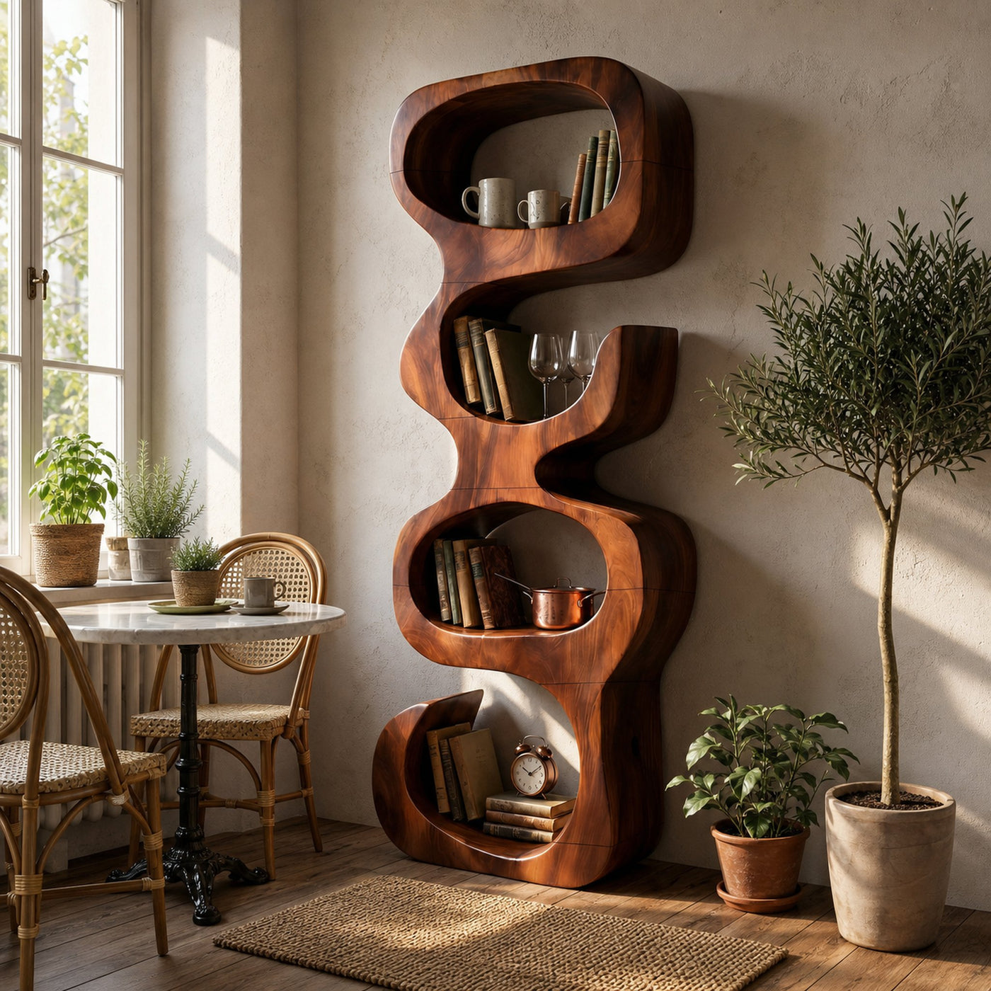 Farmhouse Decorative Bookcase Display Organizer For Living Room - product view 6