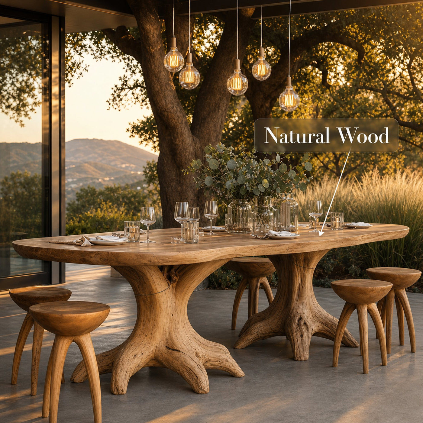 Farmhouse Kitchen Table For Cozy Family Dining - product view 5