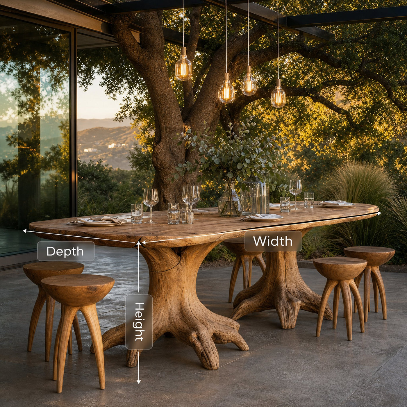 Farmhouse Kitchen Table For Cozy Family Dining - product view 7