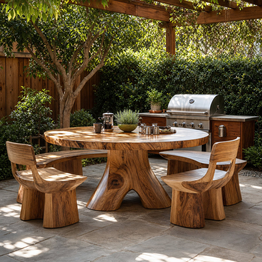 Farmhouse Style Dining Table For Warm Kitchen Vibes