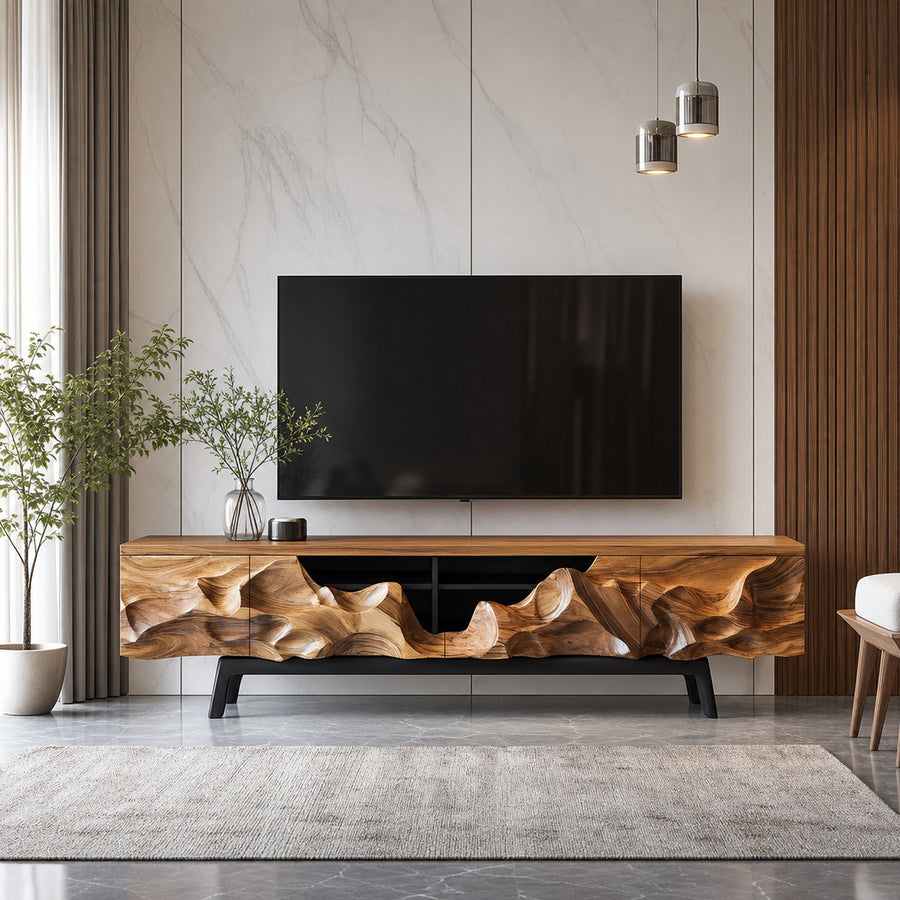 Farmhouse Style TV Cabinet For Living Room Decor