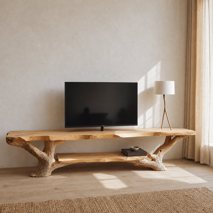 Farmhouse TV Console For Hallway And Living Room