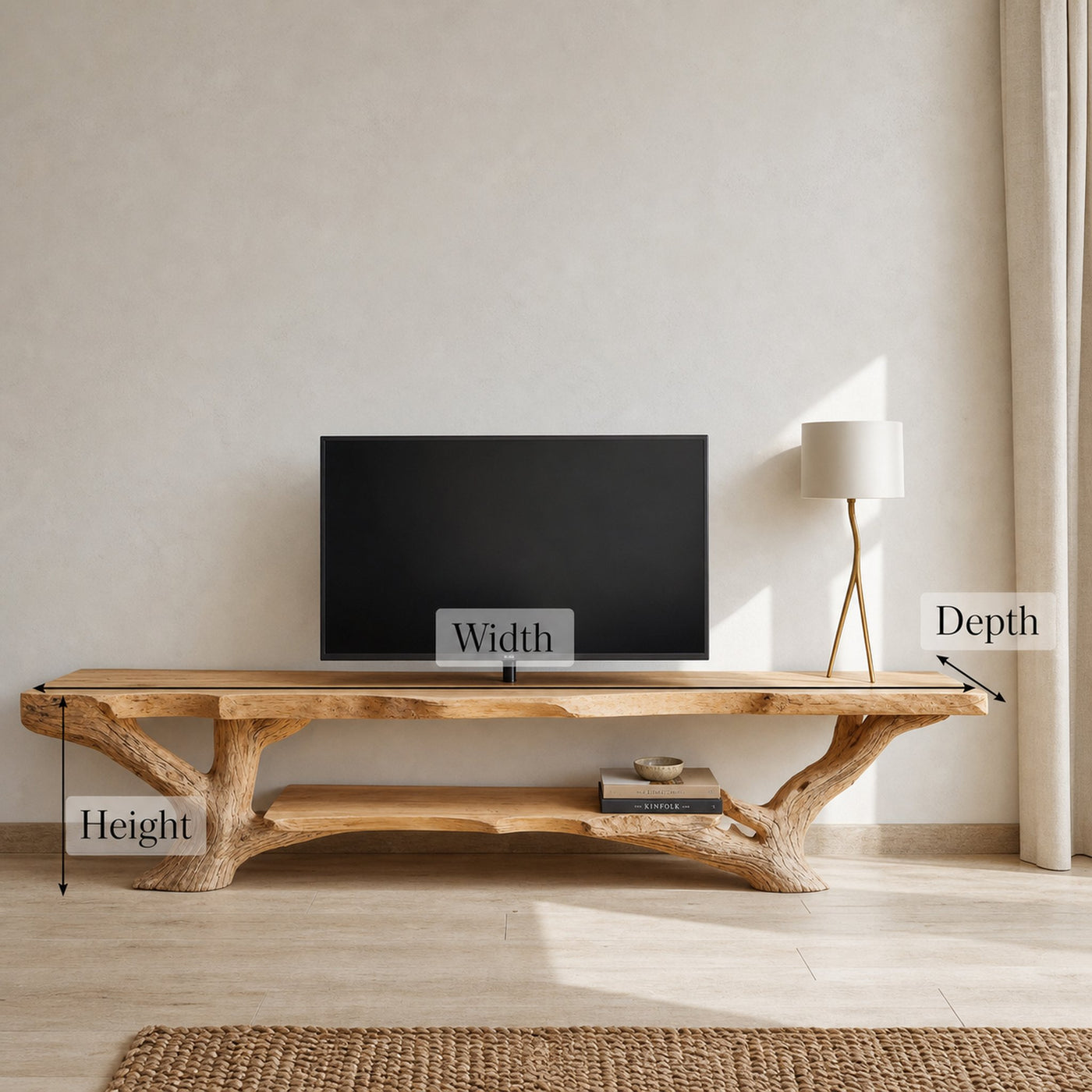 Farmhouse TV Console For Hallway And Living Room - product view 6