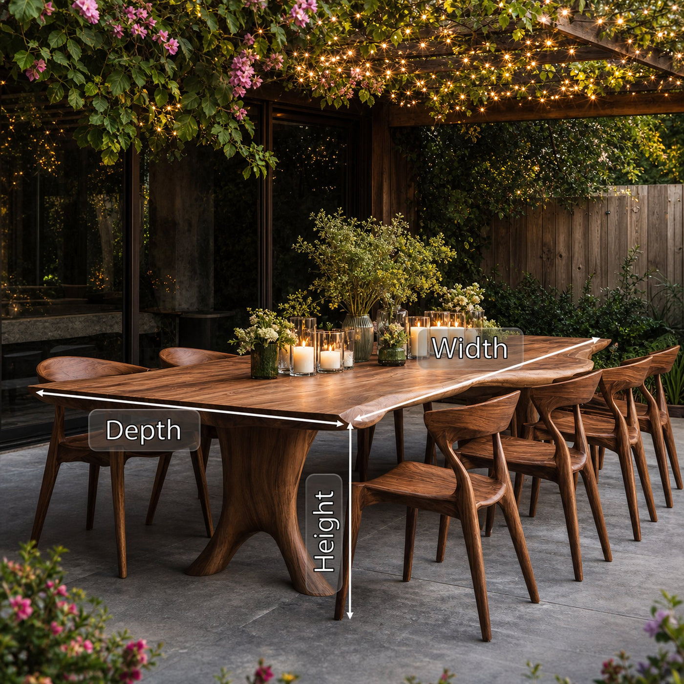 Farmhouse Wood Dining Table For Home Furniture - product view 5