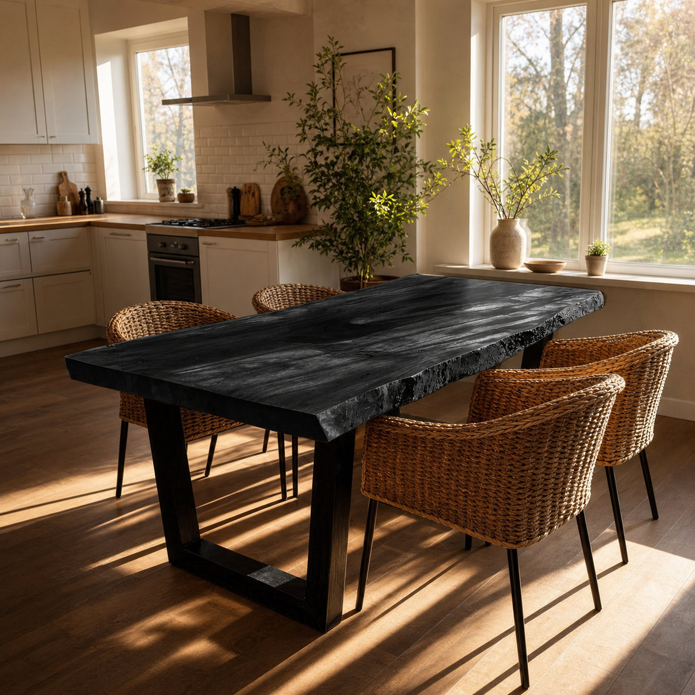 Furniture Decor Handcrafted Live Edge Dining Table Organic - product view 4