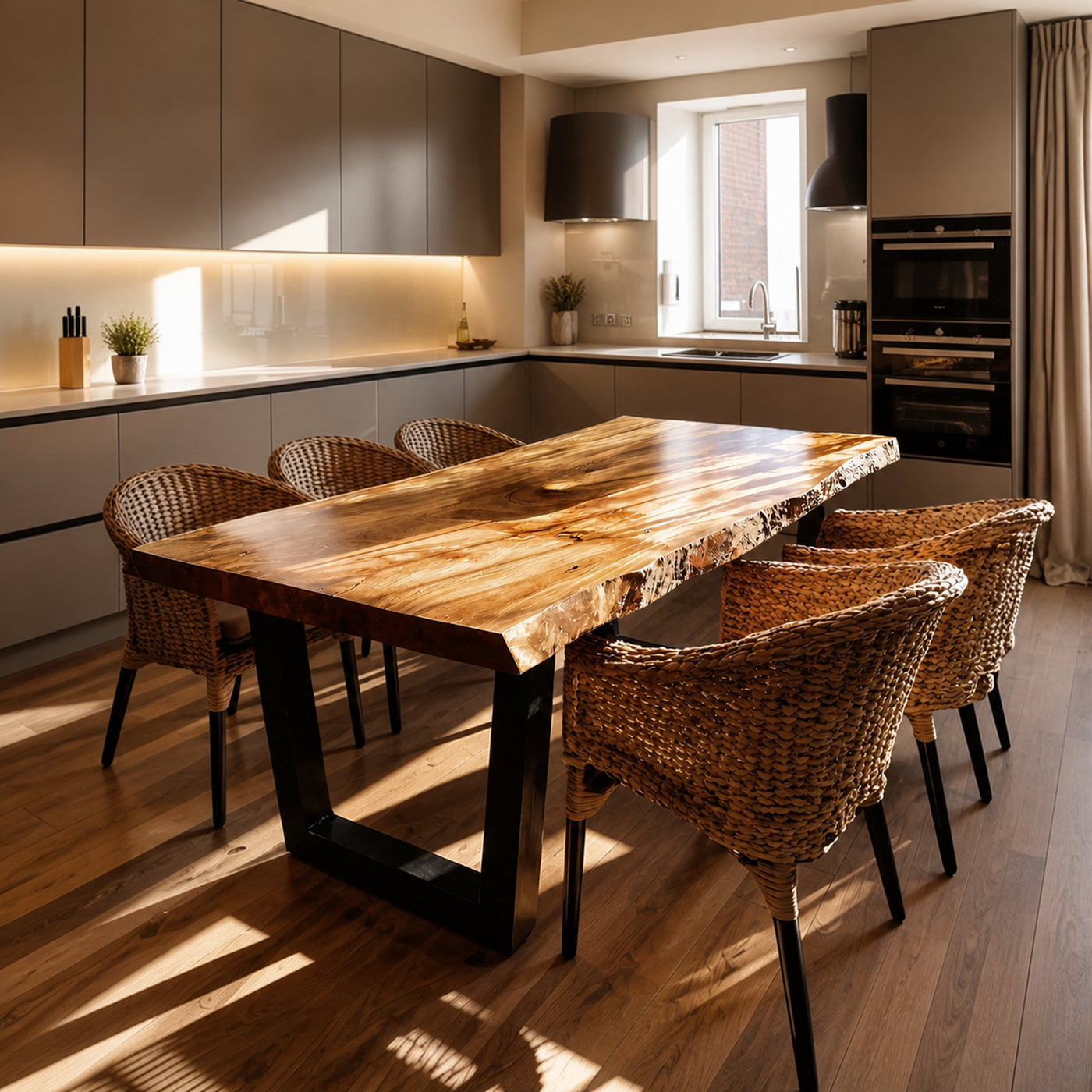 Furniture Decor Handcrafted Live Edge Dining Table Organic - product view 6