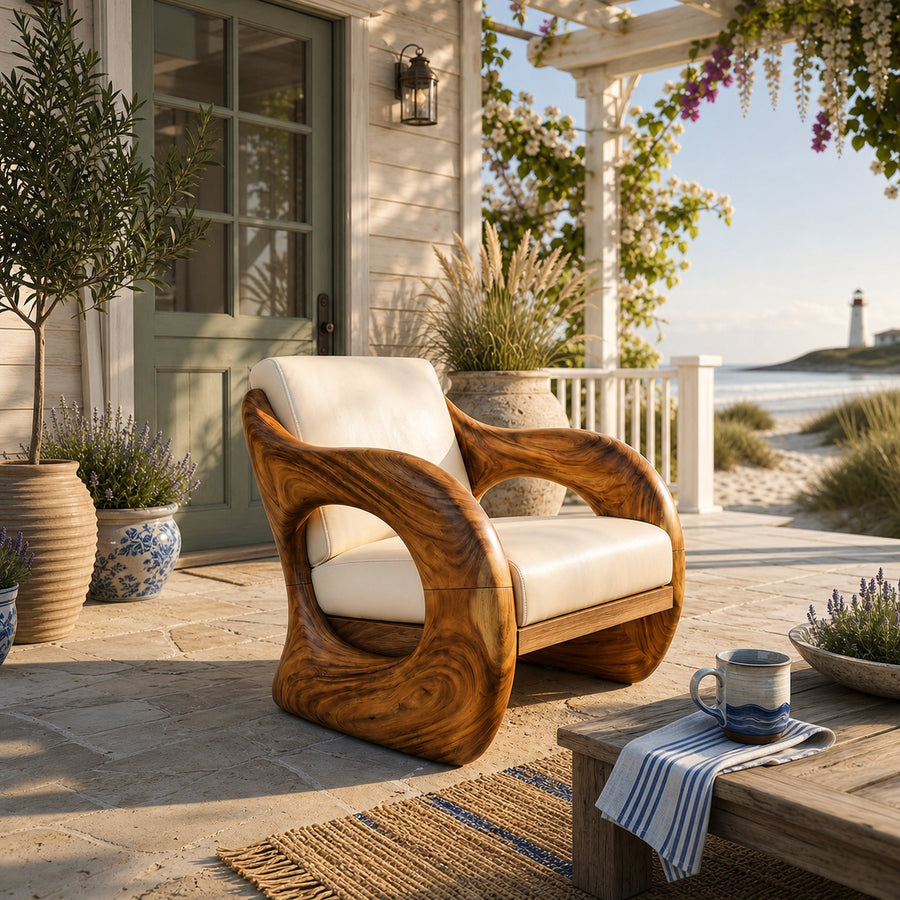 Futuristic Organic Lounge Chair for High-End Urban Residences