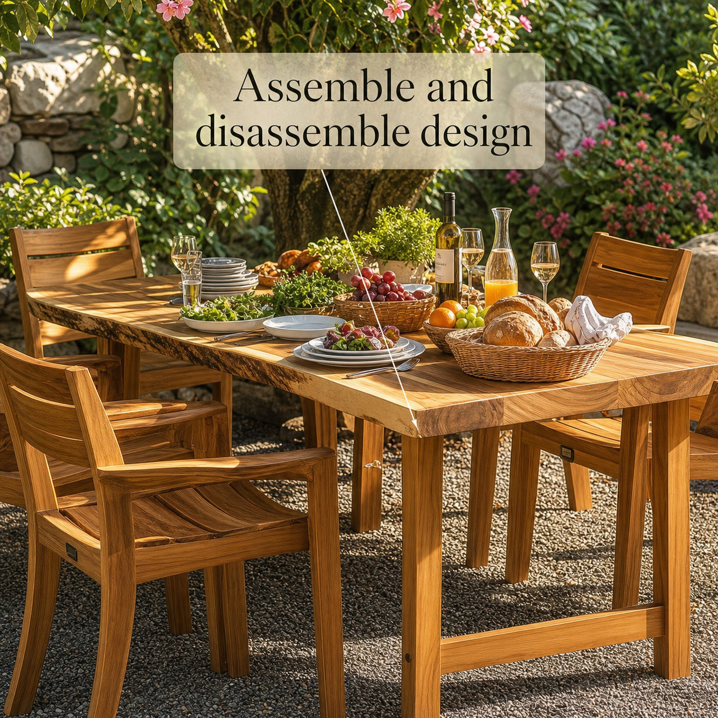 Garden Dining Set Garden Decor Office Decor Gift Set - product view 4