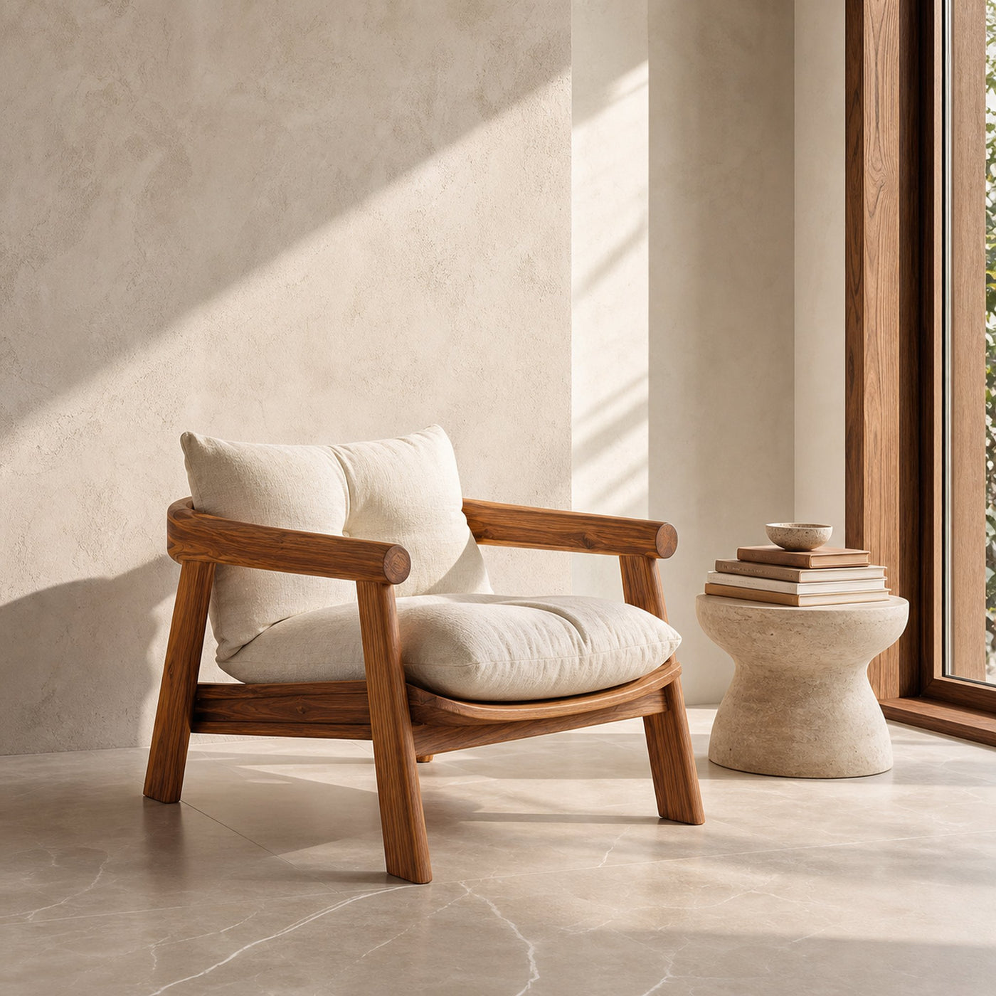Handcrafted Accent Chair For Living Room