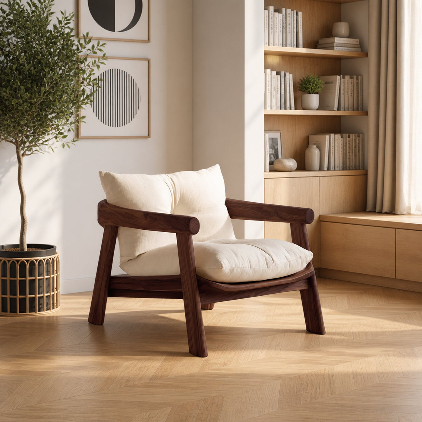 Handcrafted Accent Chair For Living Room - product view 6