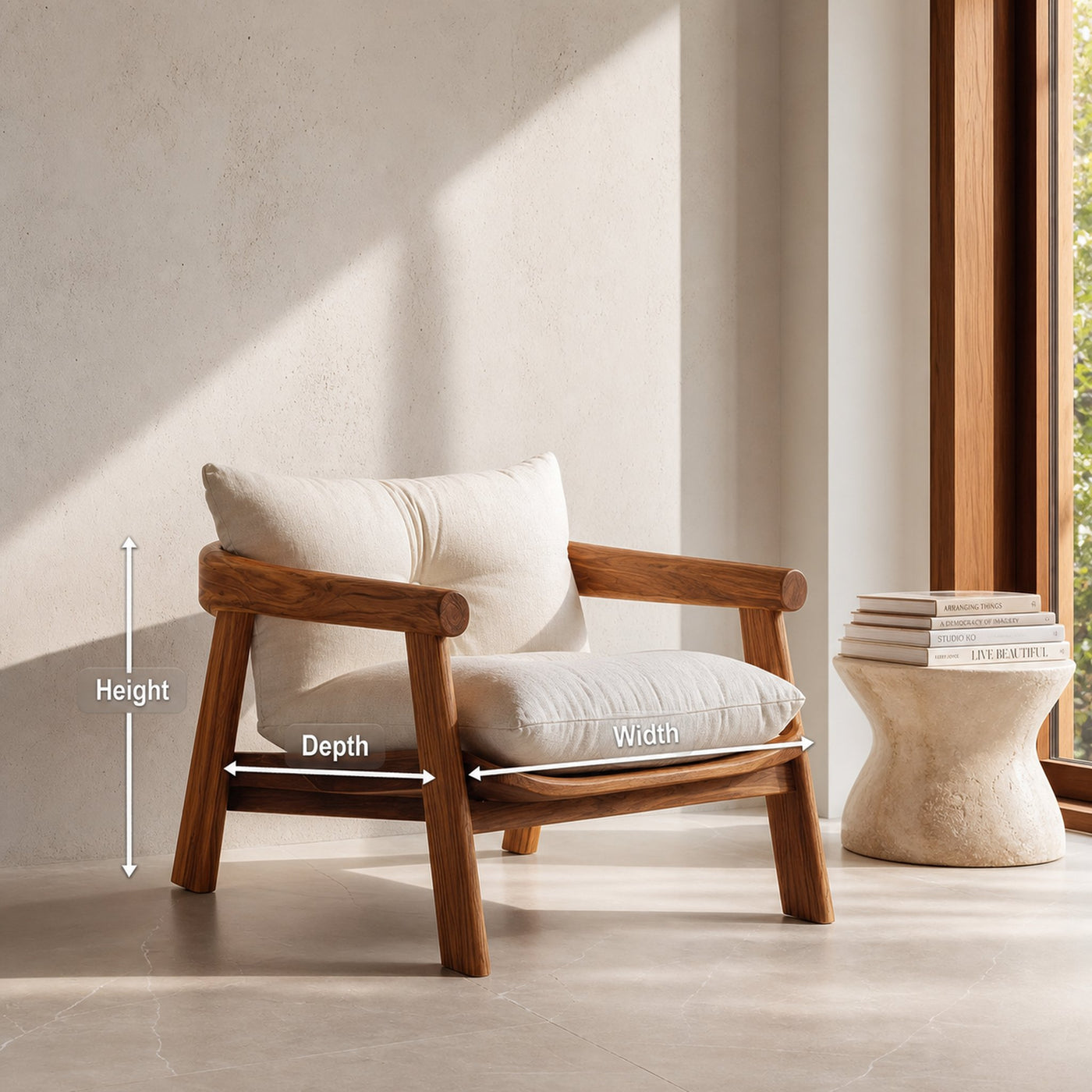 Handcrafted Accent Chair For Living Room - product view 8