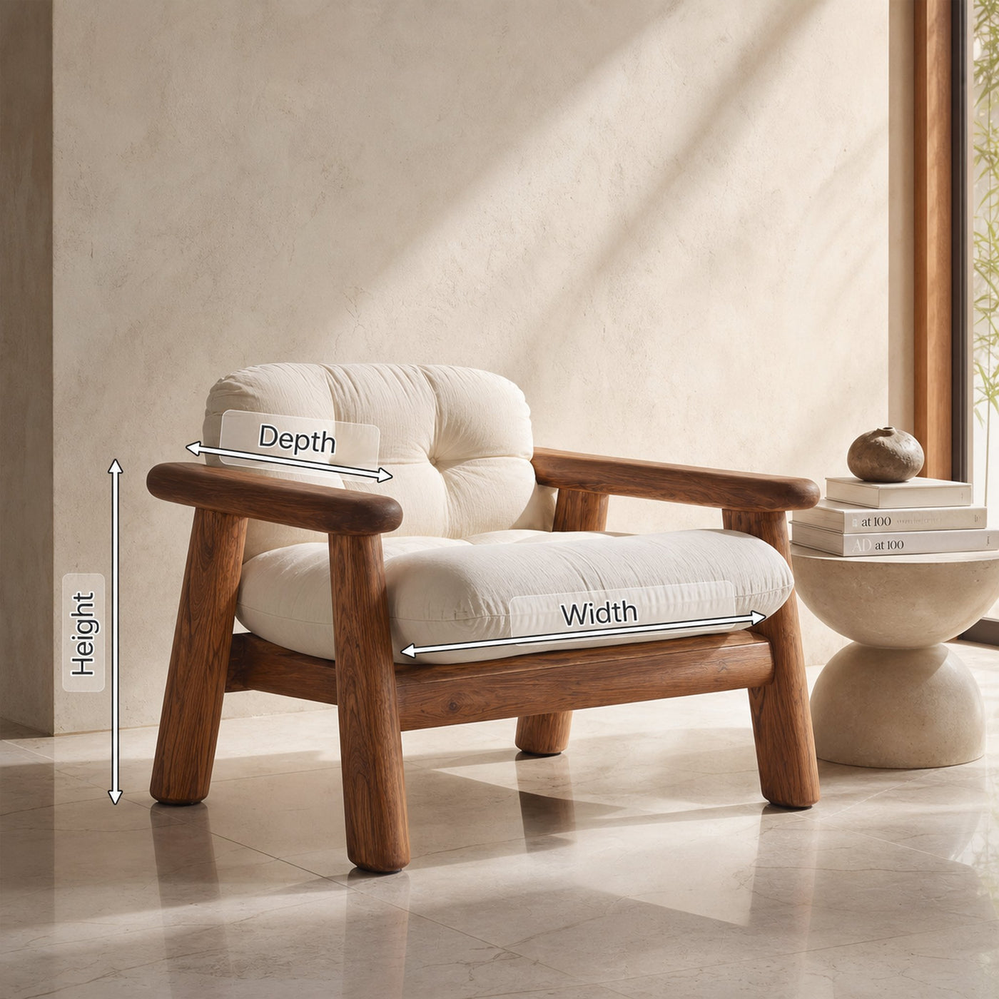 Handcrafted Accent Chair For Modern Home - product view 8