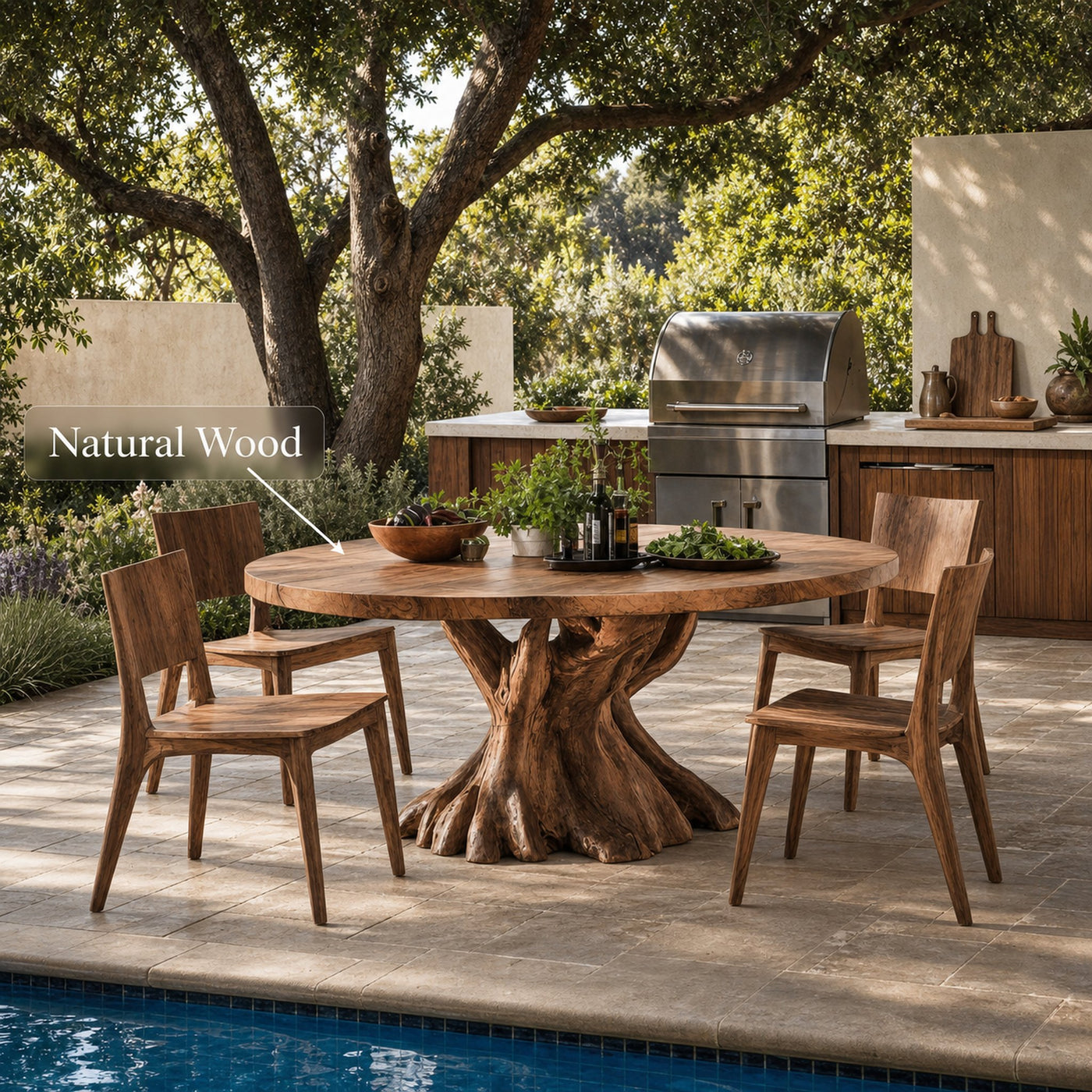 Handcrafted Kitchen Table For Artisanal Decor - product view 5
