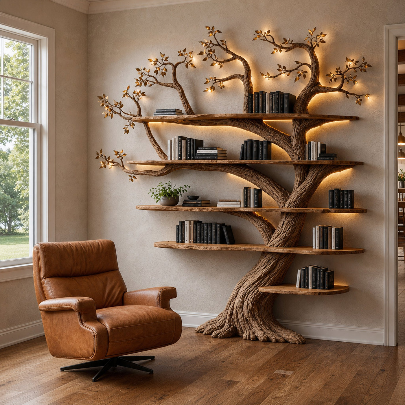 Handcrafted Living Room Interior Sculptural Wall Statement Design