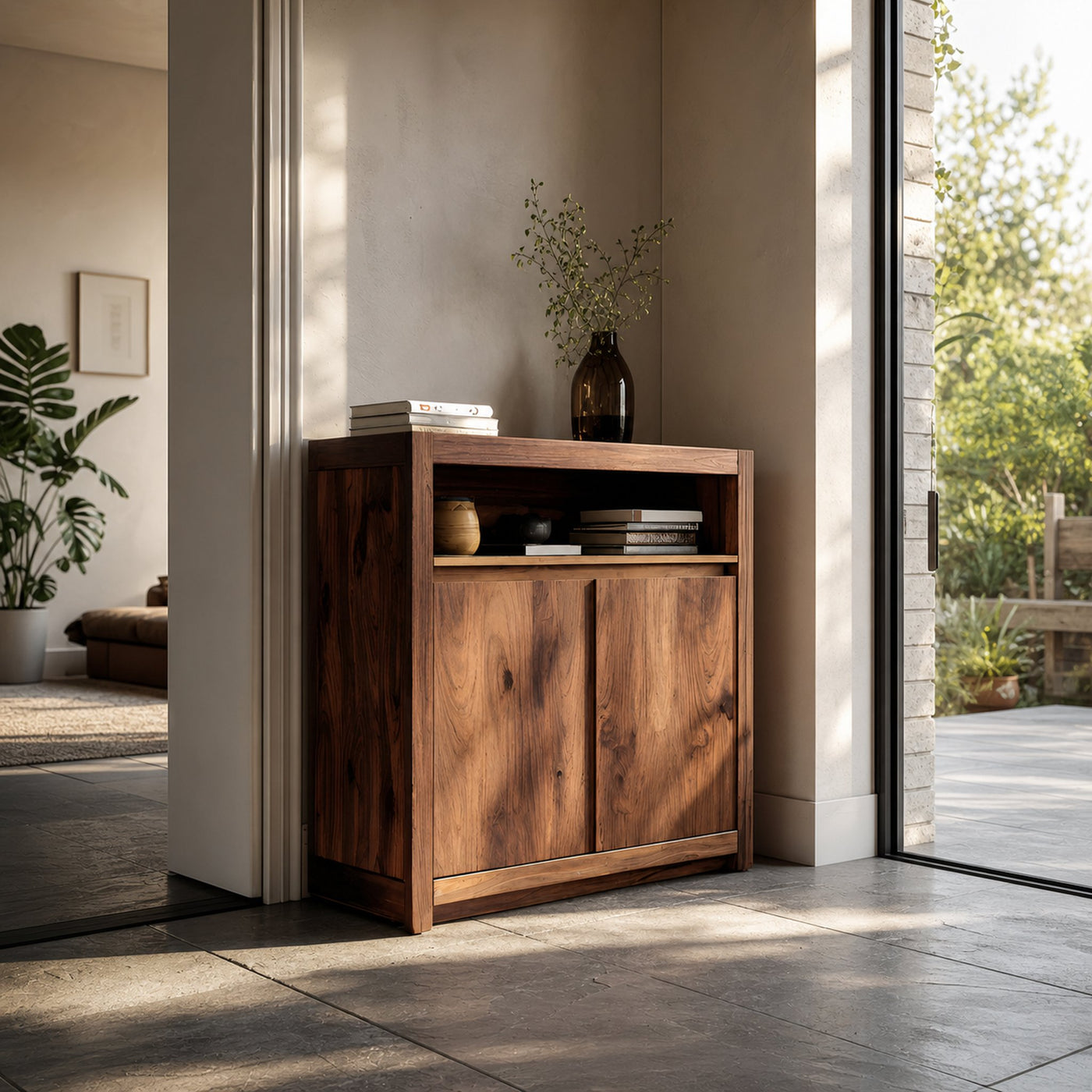 Handcrafted Storage Cabinet For Entryway - product view 2