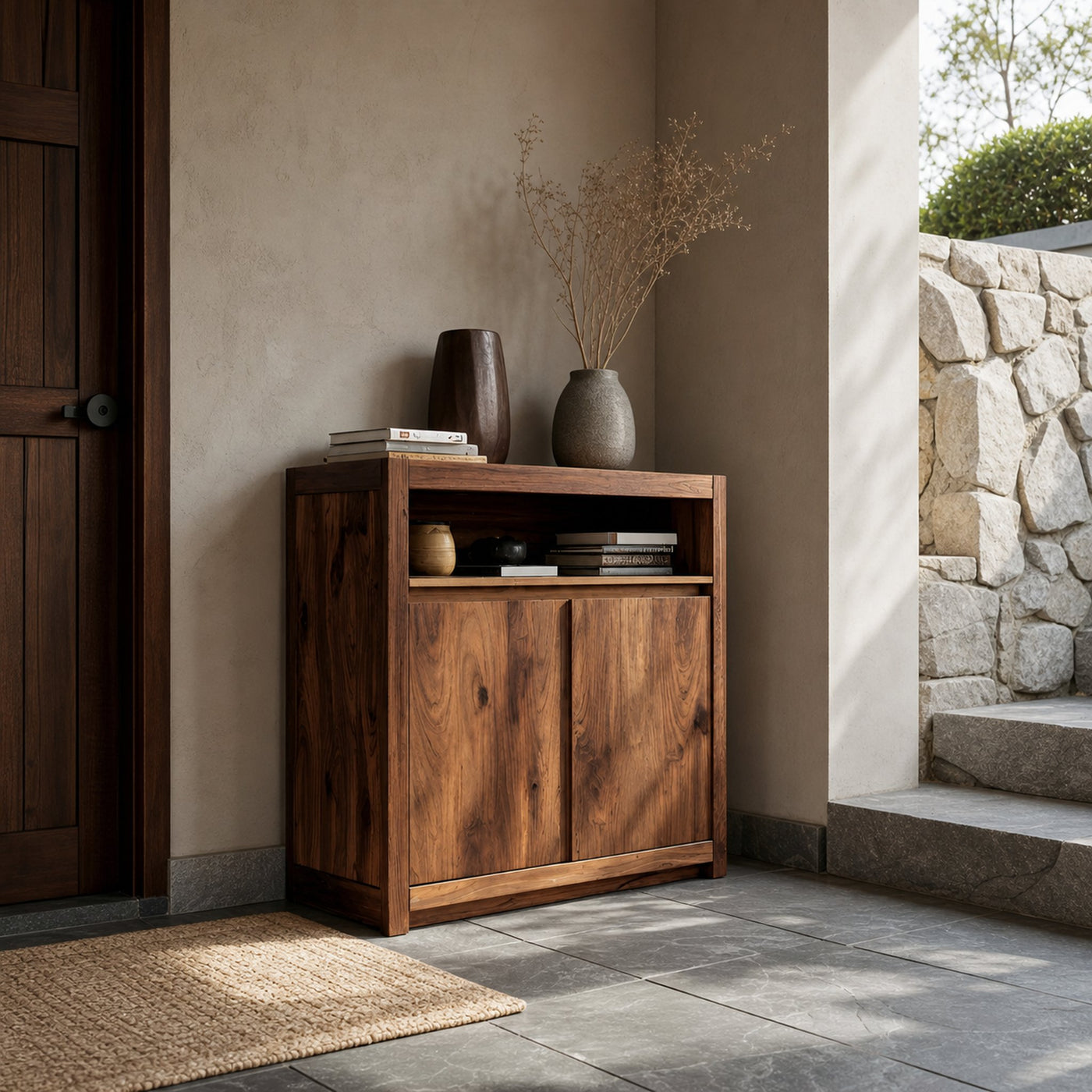 Handcrafted Storage Cabinet For Entryway - product view 3