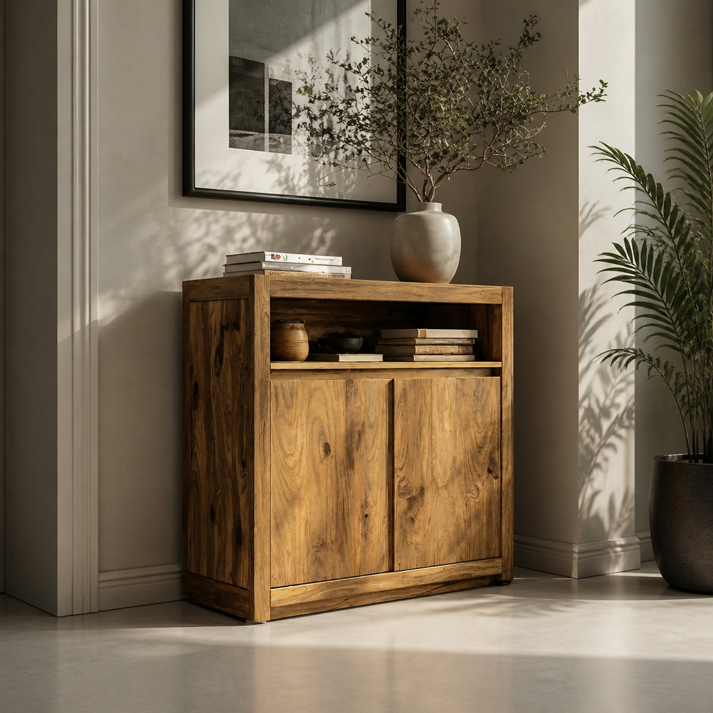 Handcrafted Storage Cabinet For Entryway - product view 4