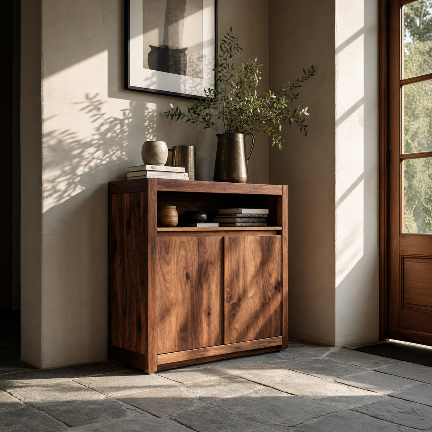 Handcrafted Storage Cabinet For Entryway - product view 5