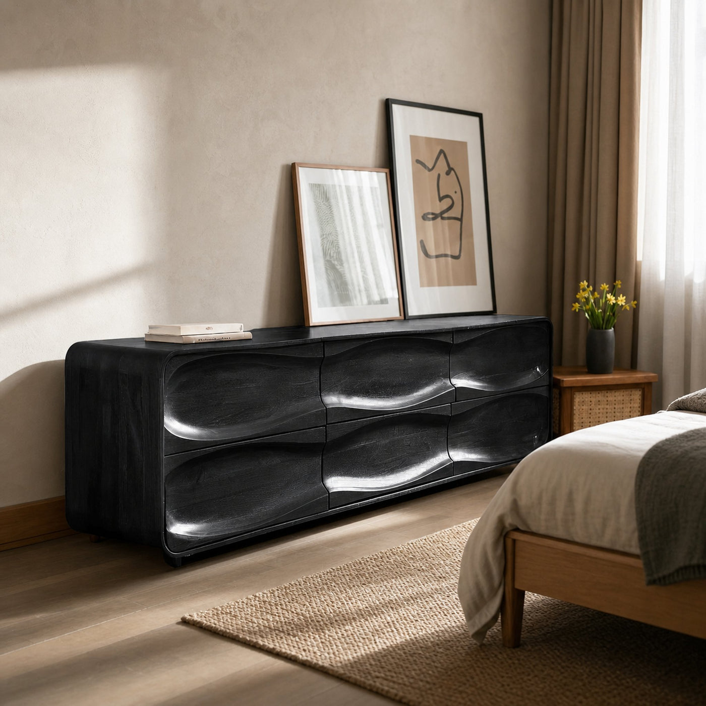 Handcrafted Storage Cabinet For Living Room - product view 4